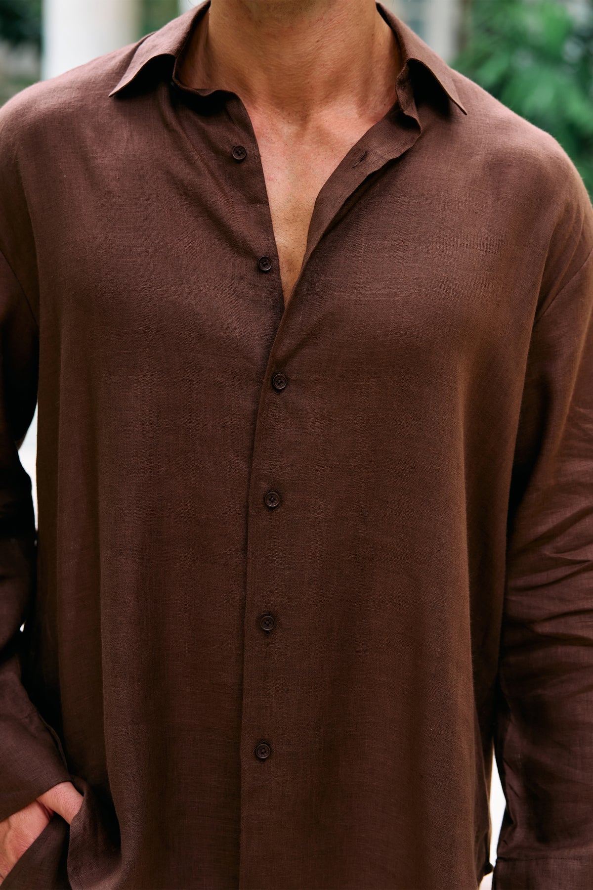 Sand Outwear Shirt-MAN (Espresso)