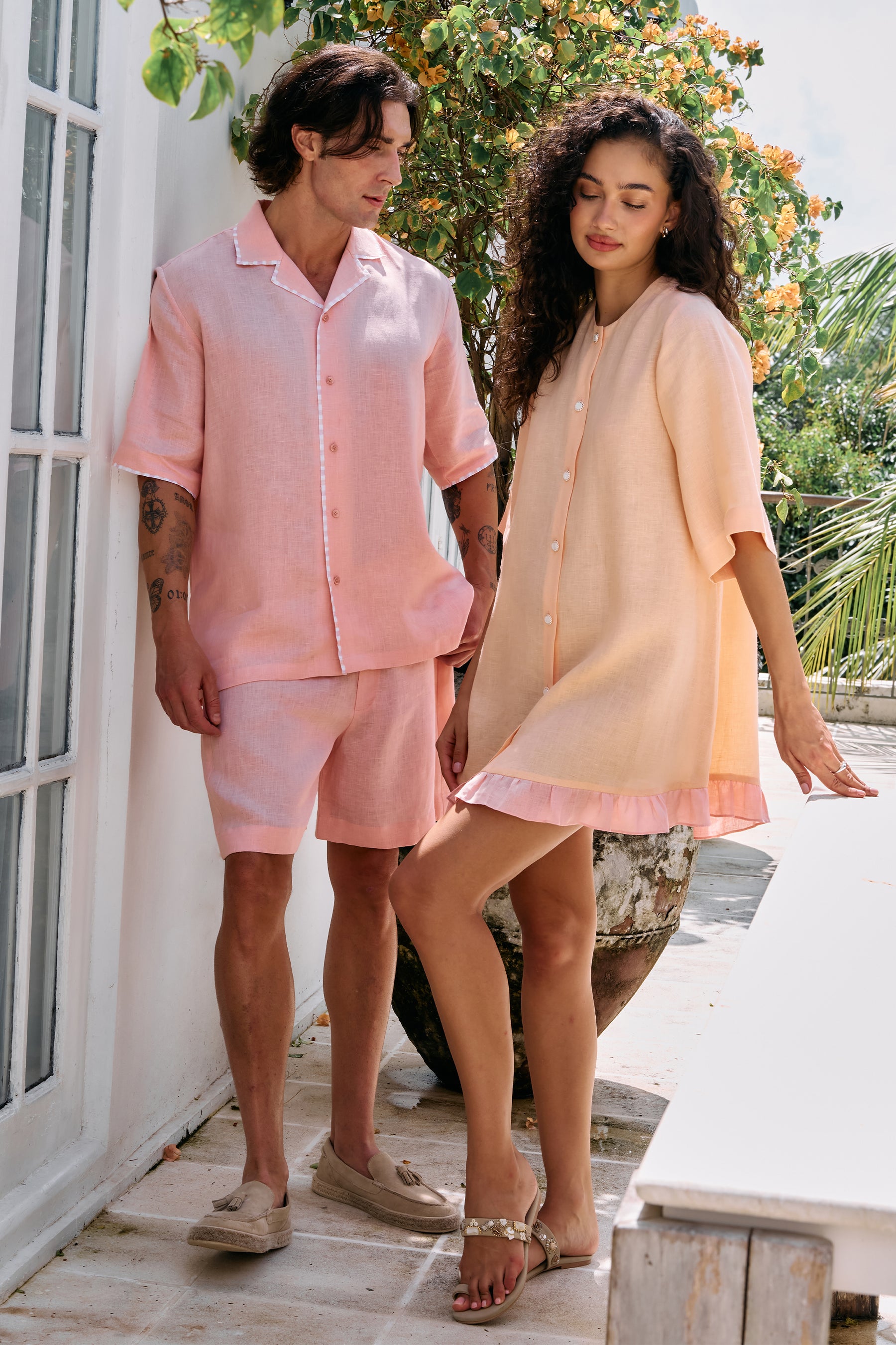 Soft Edge Dress (Melon Raspberry)