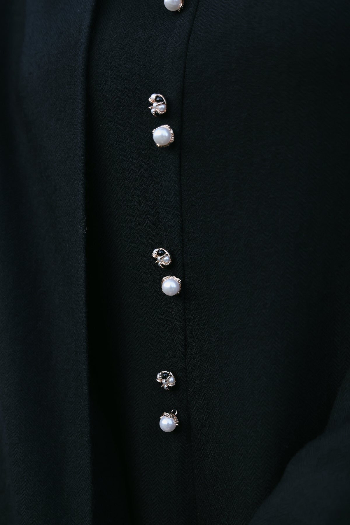 Still Night Woollen Jumpsuit (Black)