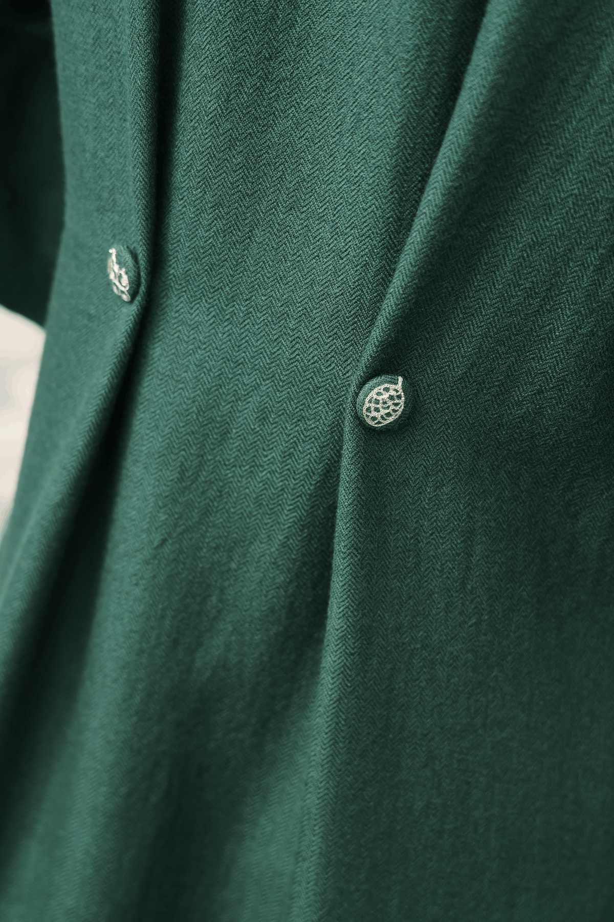 Ivy Woollen Dress (Forest Pine)