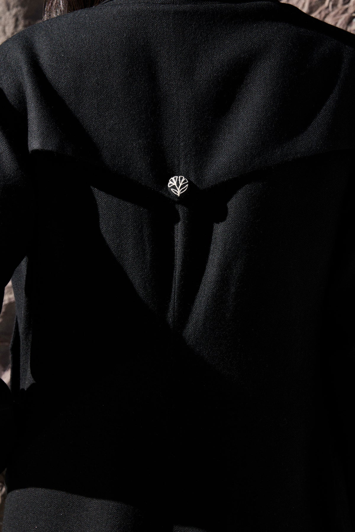 Moriri Woollen Overlay Dress (Black)