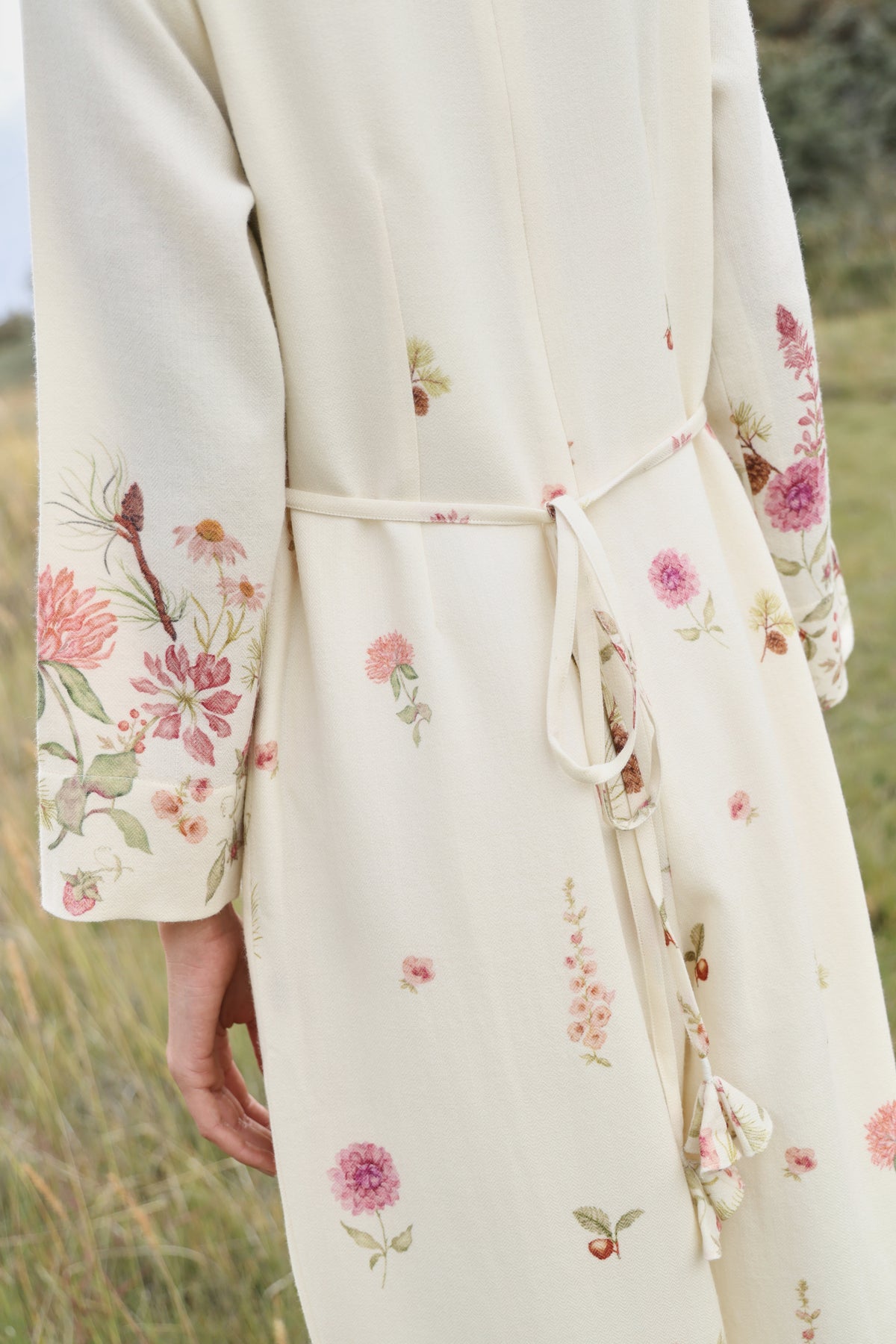Autumn Bloom Woollen Jumpsuit (Ivory Alpine Botanics)