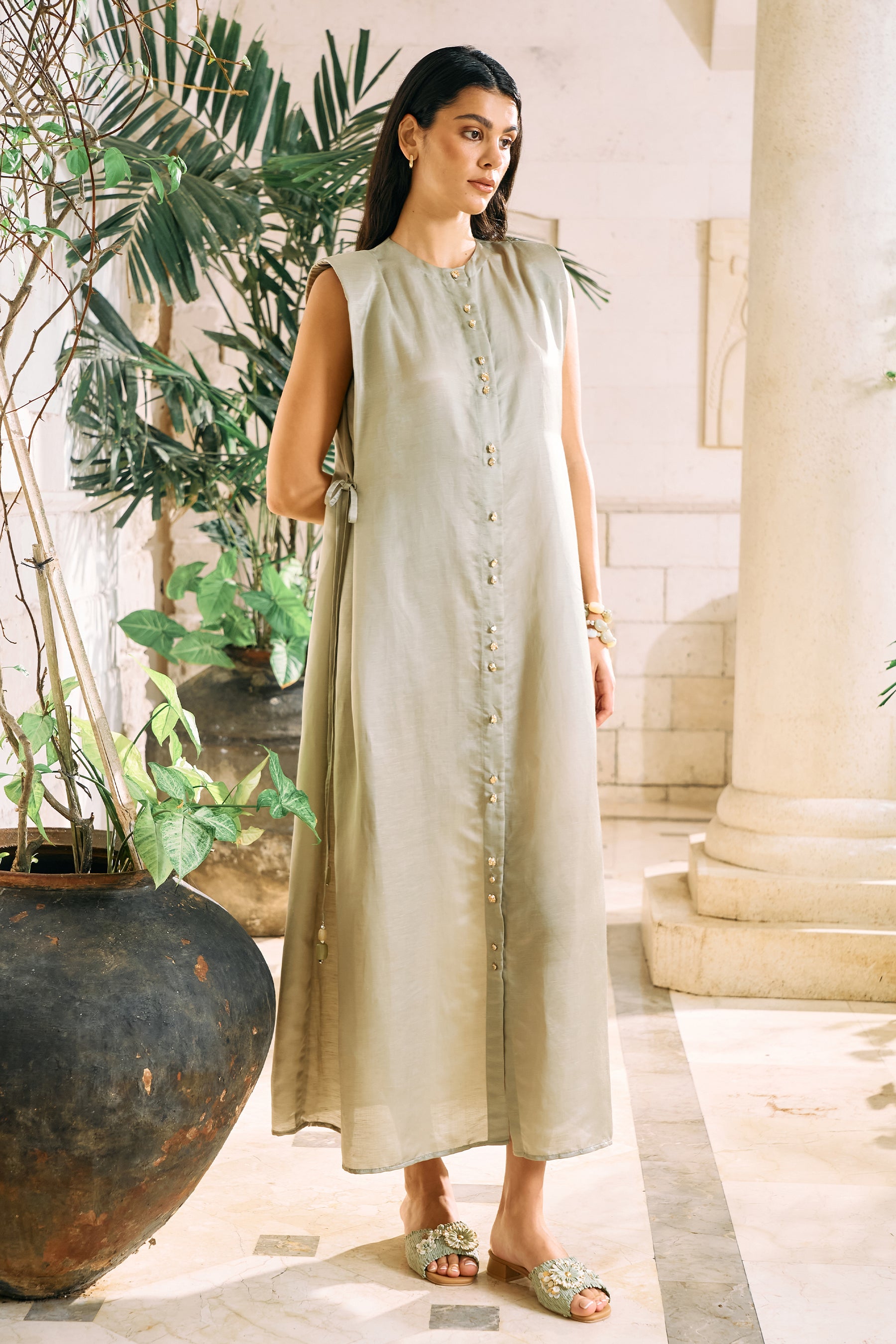 Unfold Dress (Sage)
