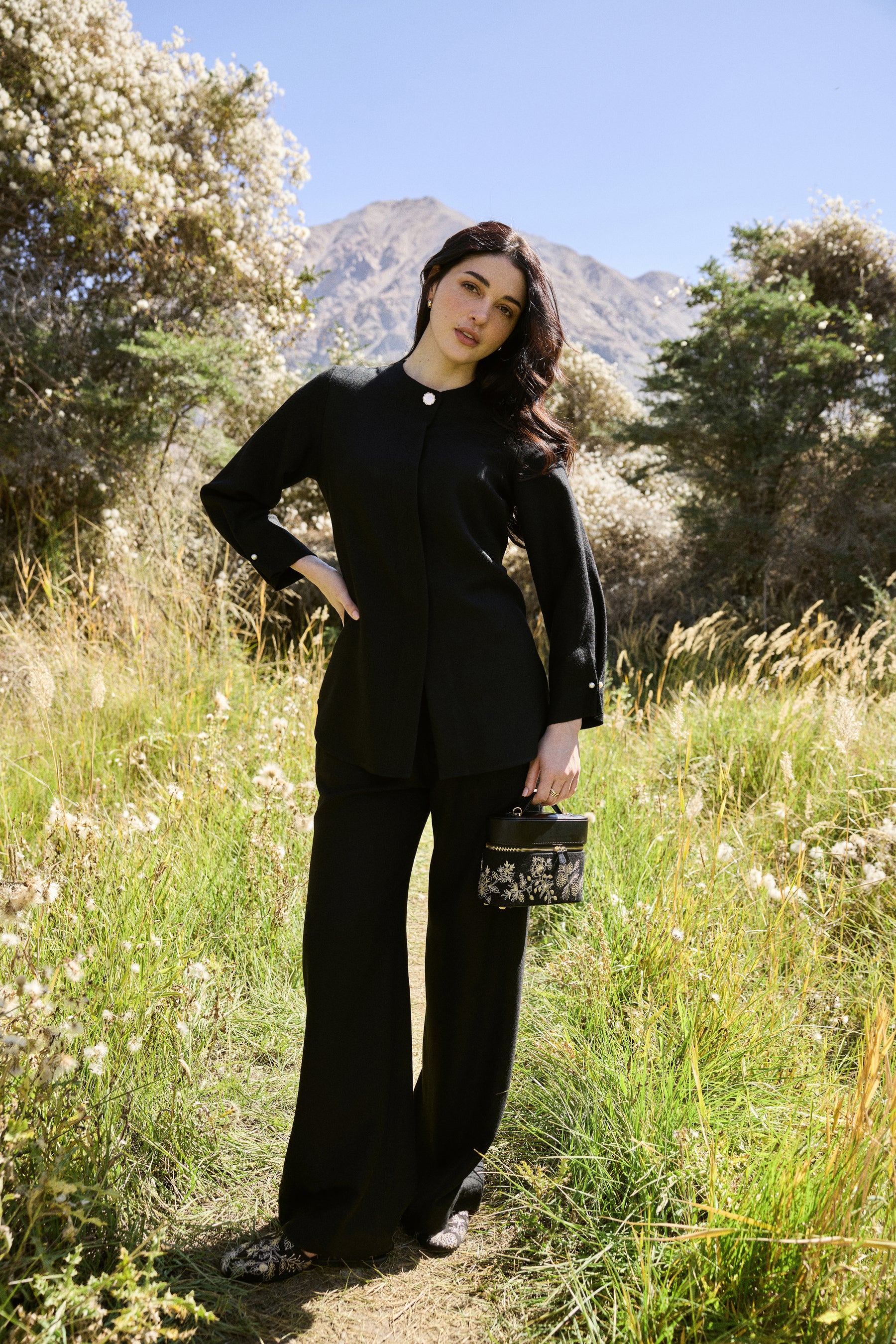 Laha Woollen Pants (Black)