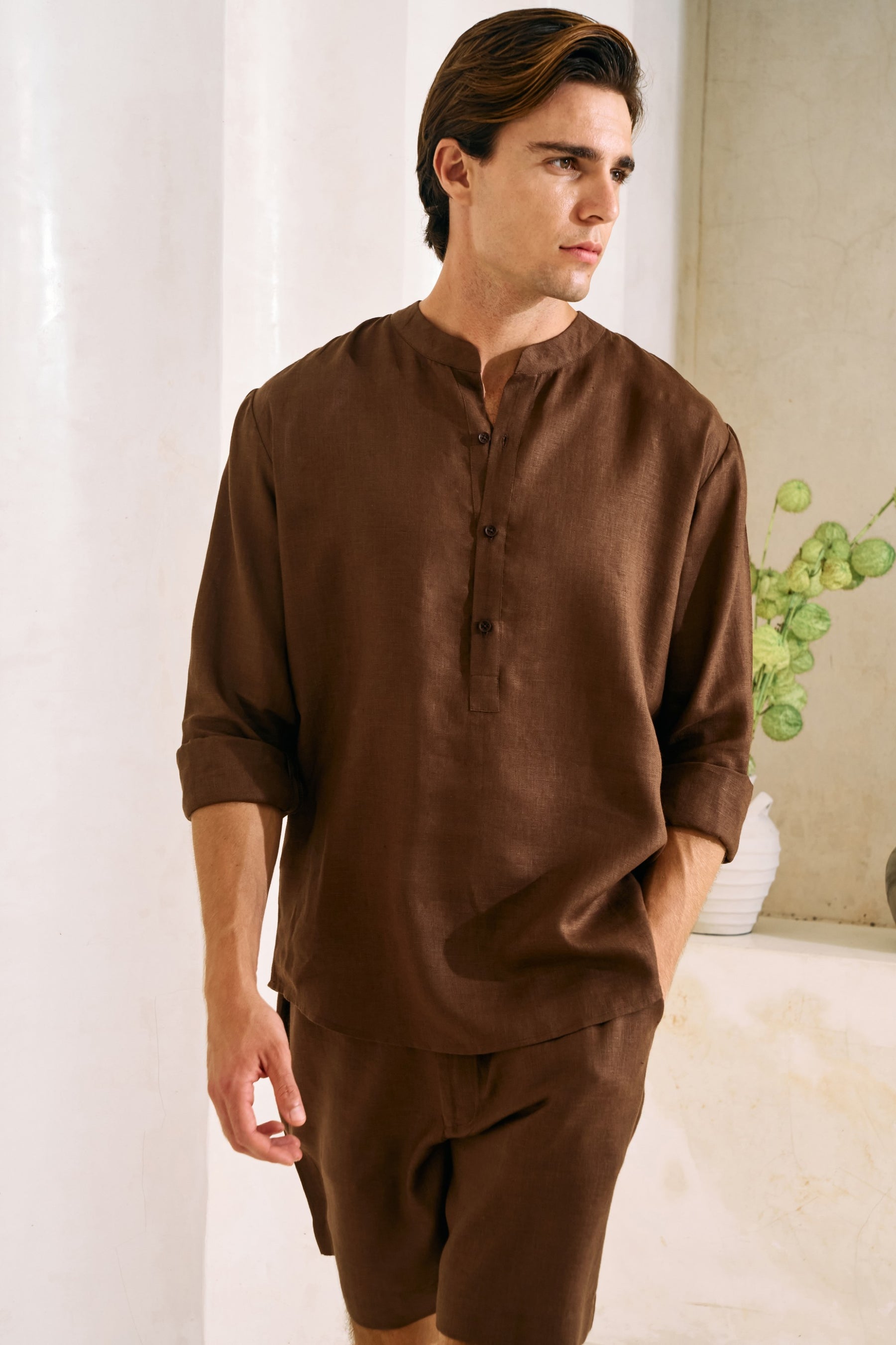 Drift Shirt & At Ease Shorts - Man (Espresso)