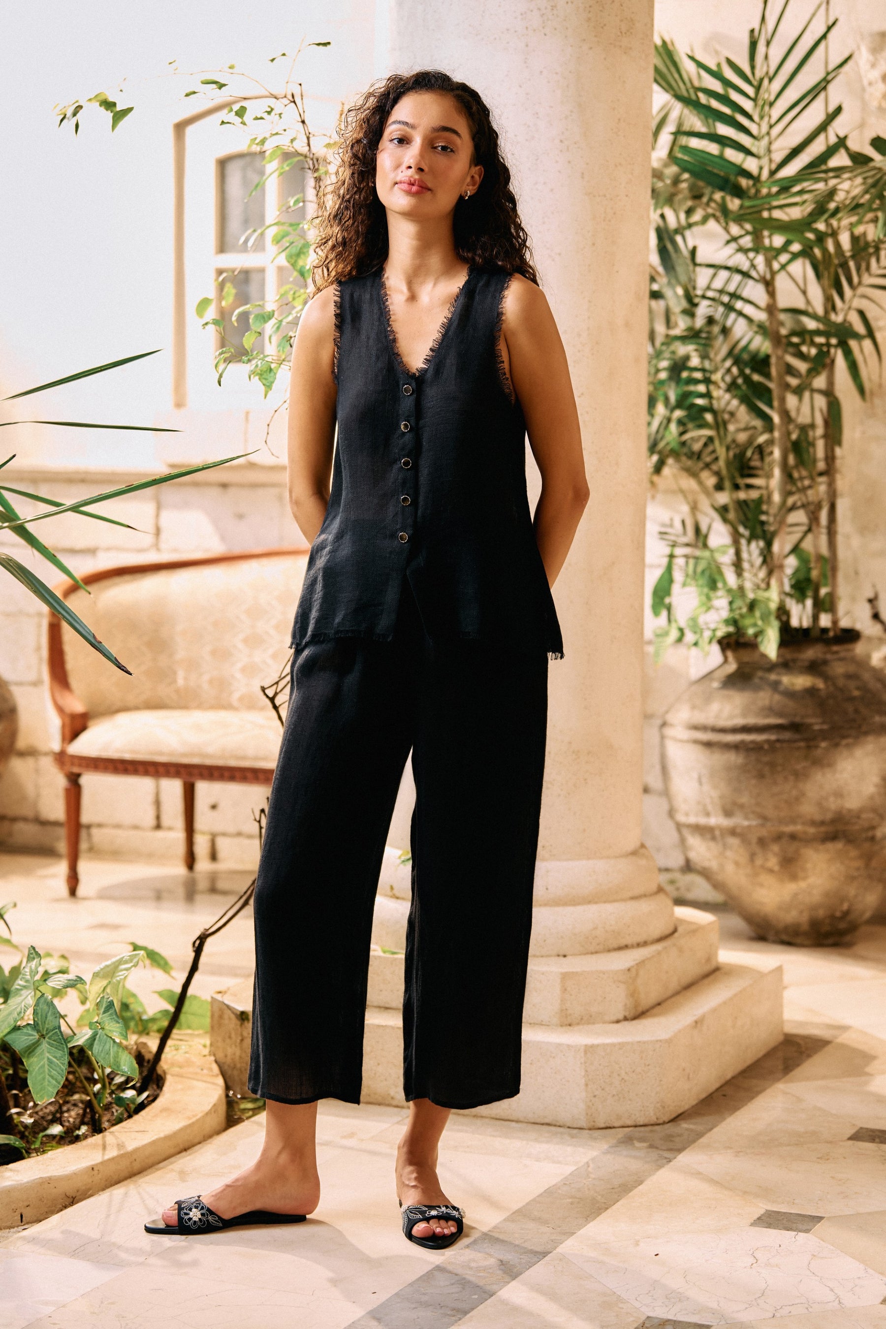Unrushed Top & Unrushed Pants (Black)