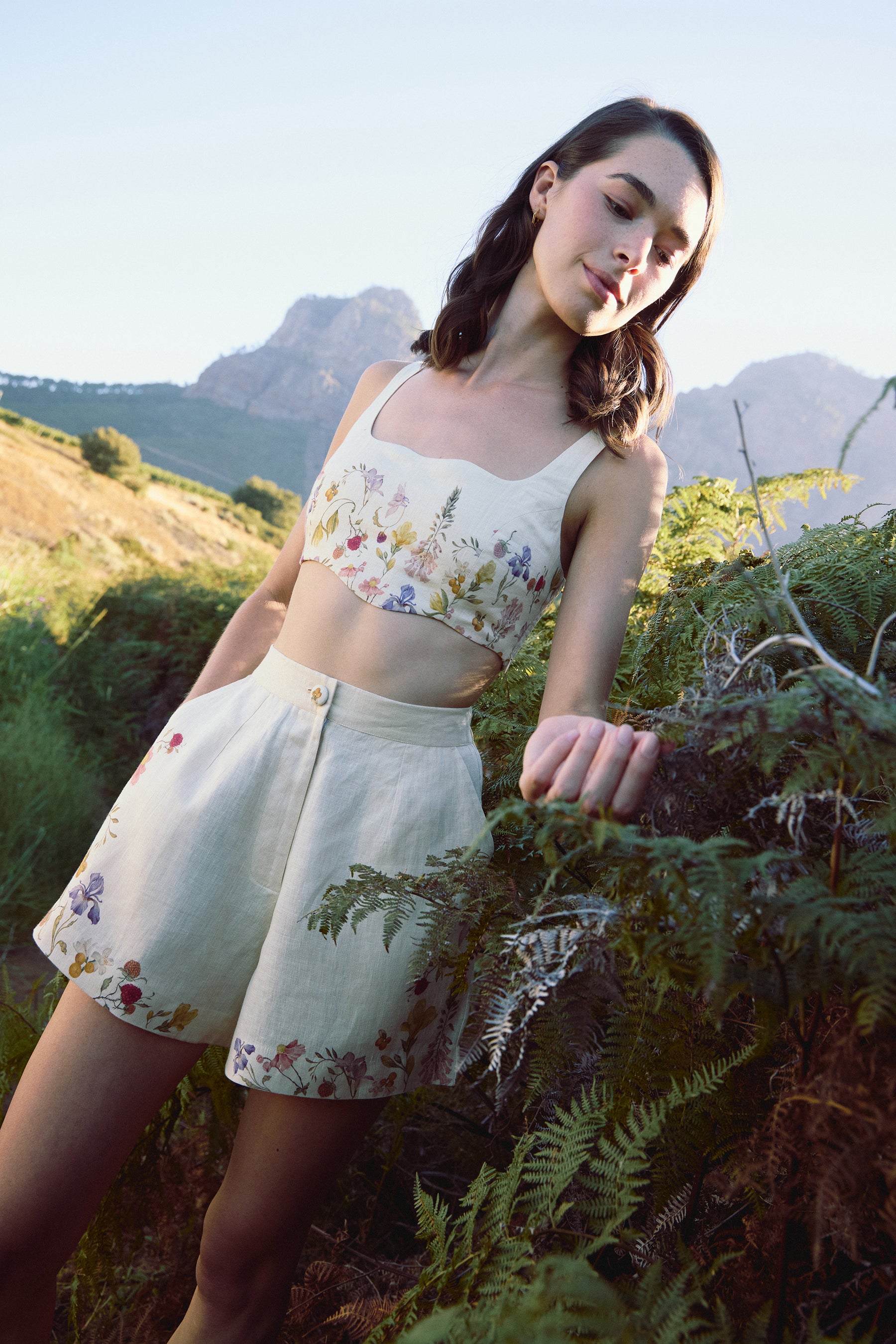 SAND Savanna Bandeau & SAND Savanna Shorts (Floral)
