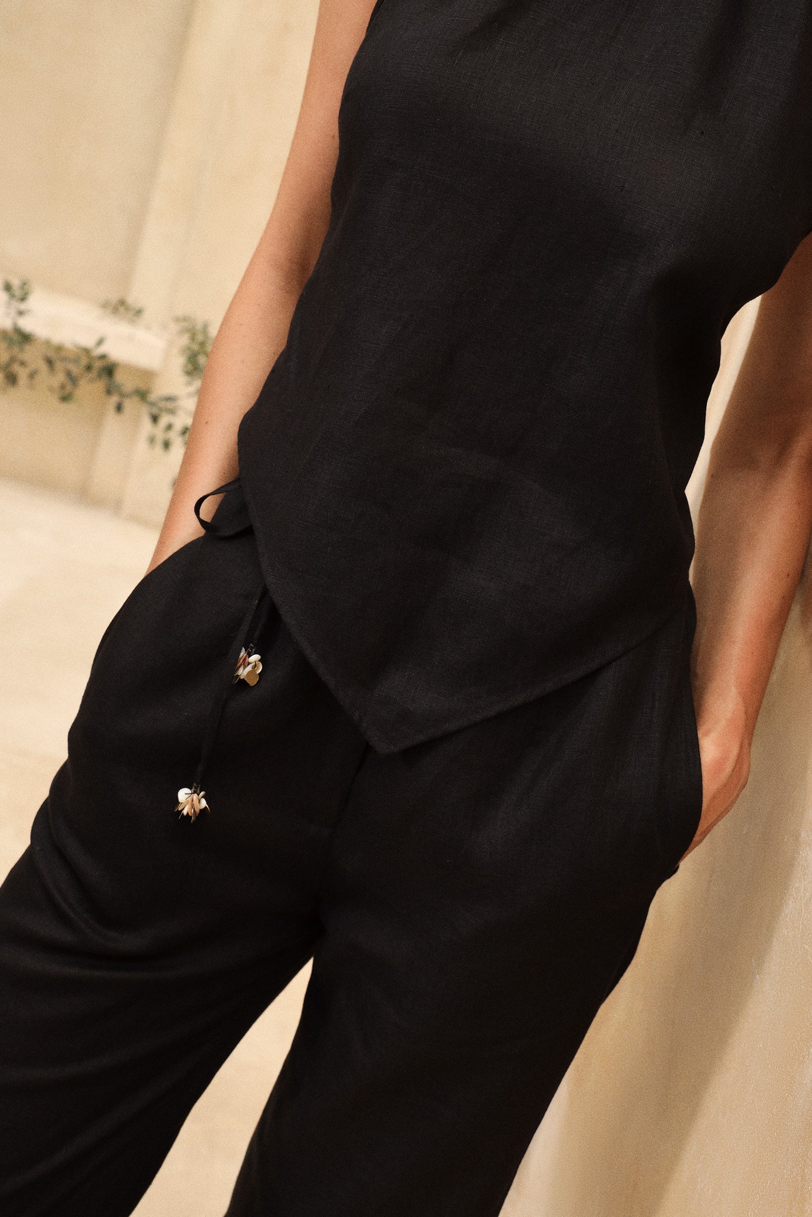 Cyprus Top (Black) & Mallorca Pants (Black)