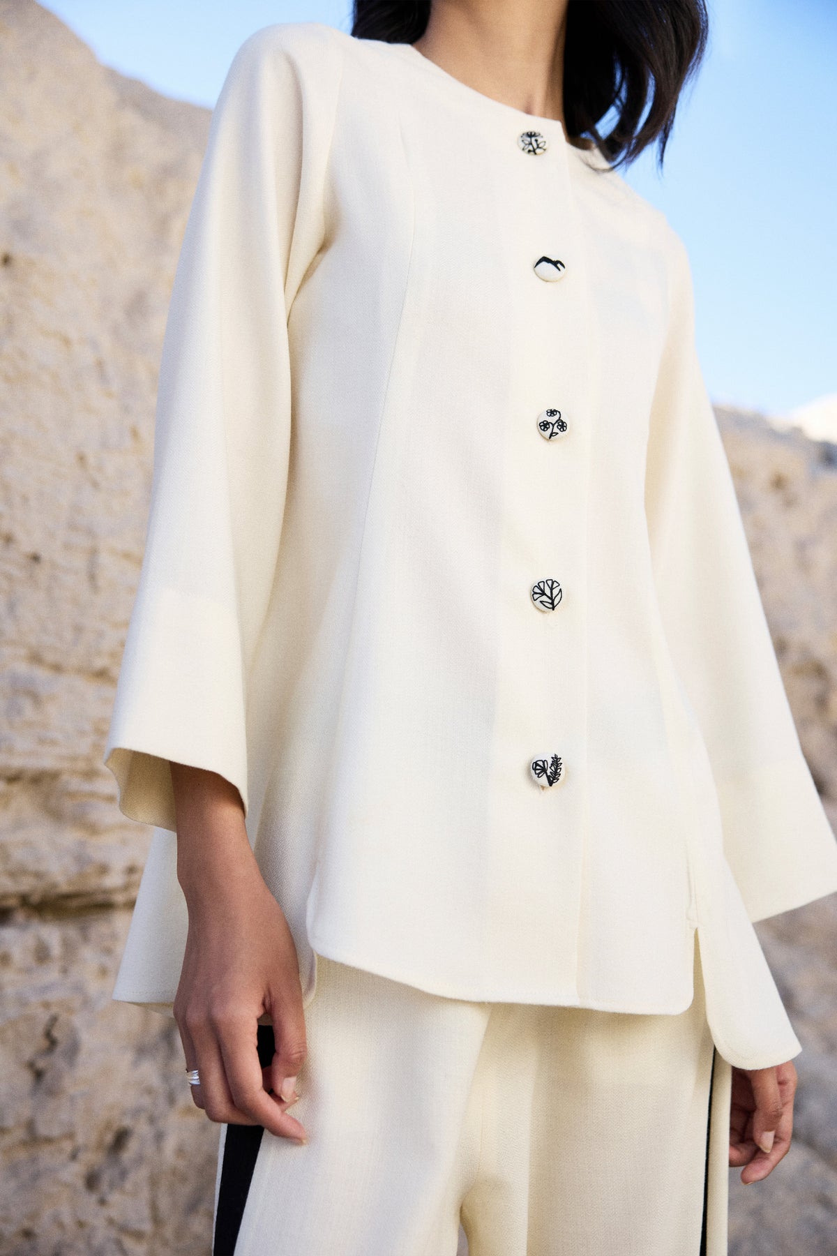 Chilling Woollen Top (Ivory)