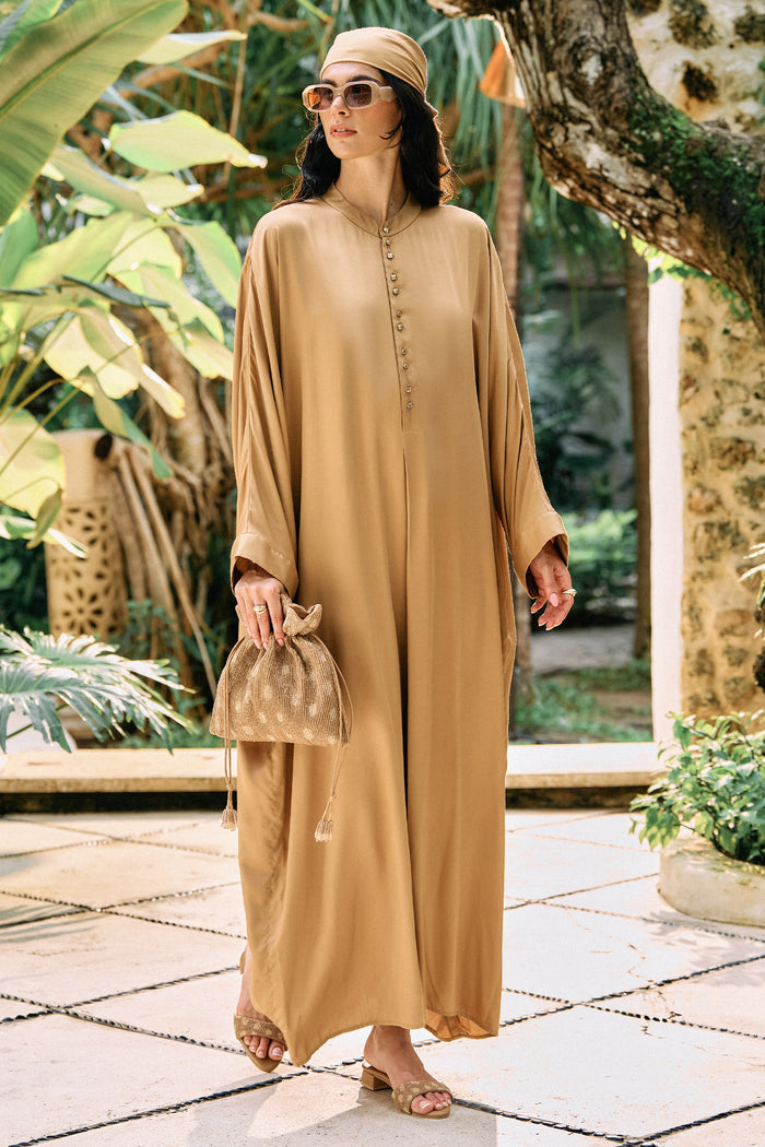 Dusk Kaftaan Dress (Sand)
