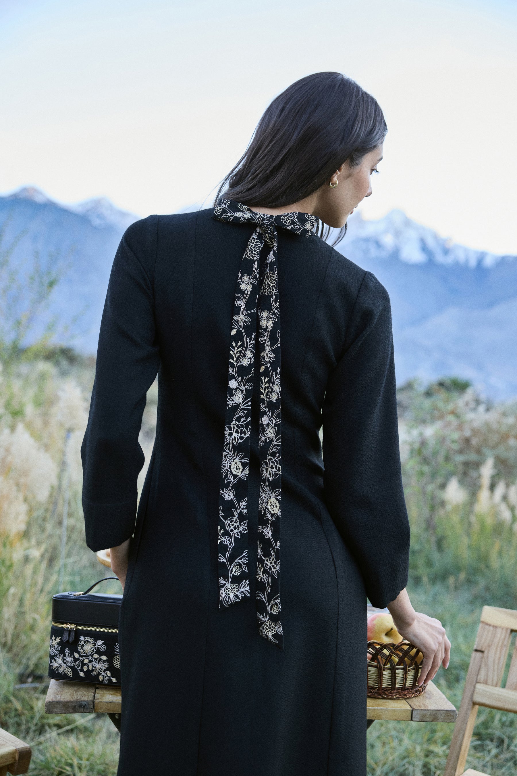 Juniper Woollen Dress (Black)