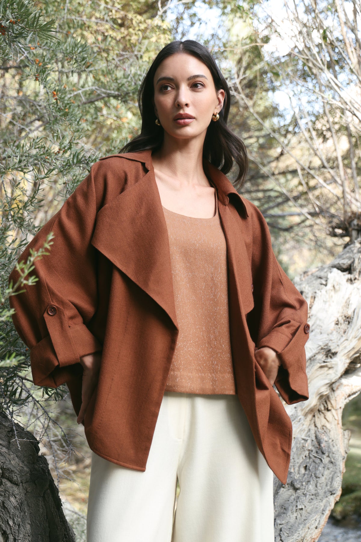 Emberglow Woollen Vest (Maple)