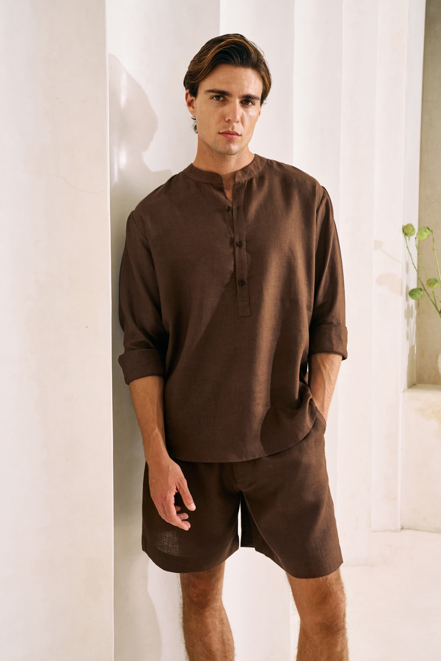 Drift Shirt & At Ease Shorts - Man (Espresso)