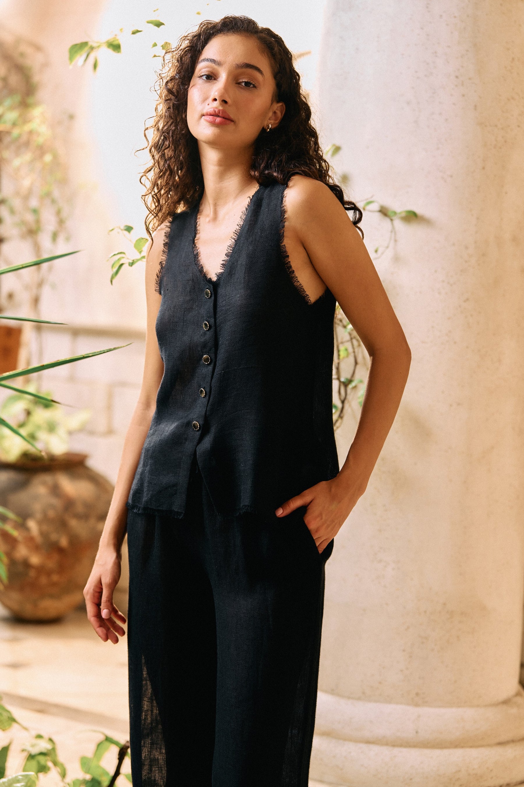 Unrushed Top & Unrushed Pants (Black)