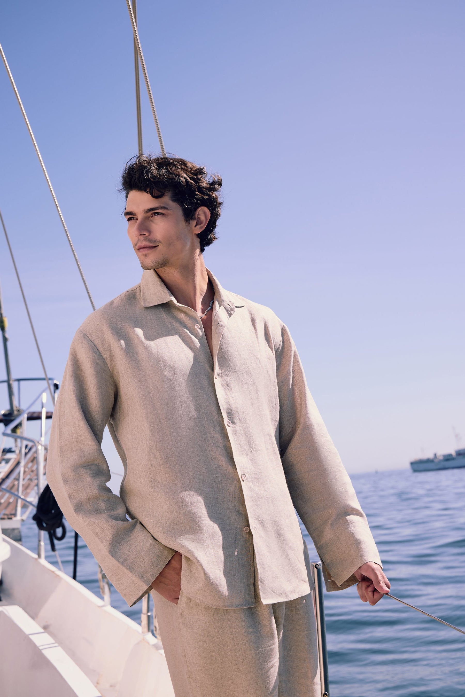 SAND Outwear Shirt - MAN & SAND Outwear Pants - MAN (Natural)