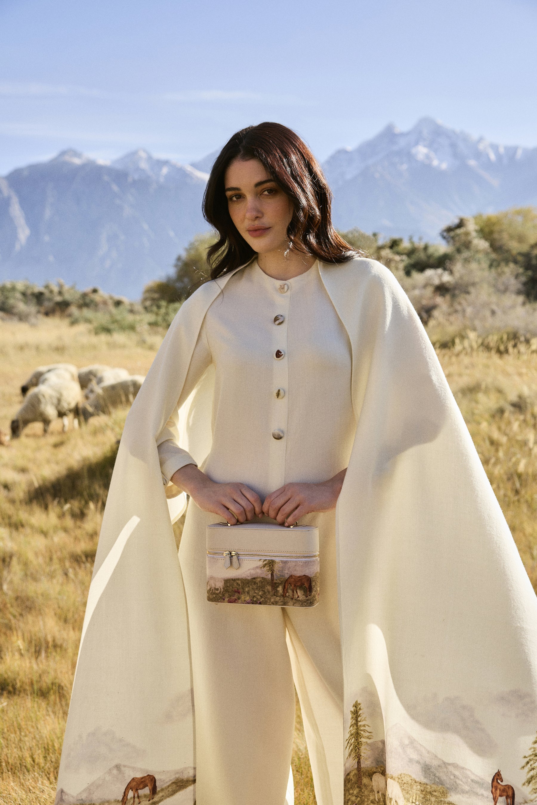 Valley Print- Ivory (Handbag)
