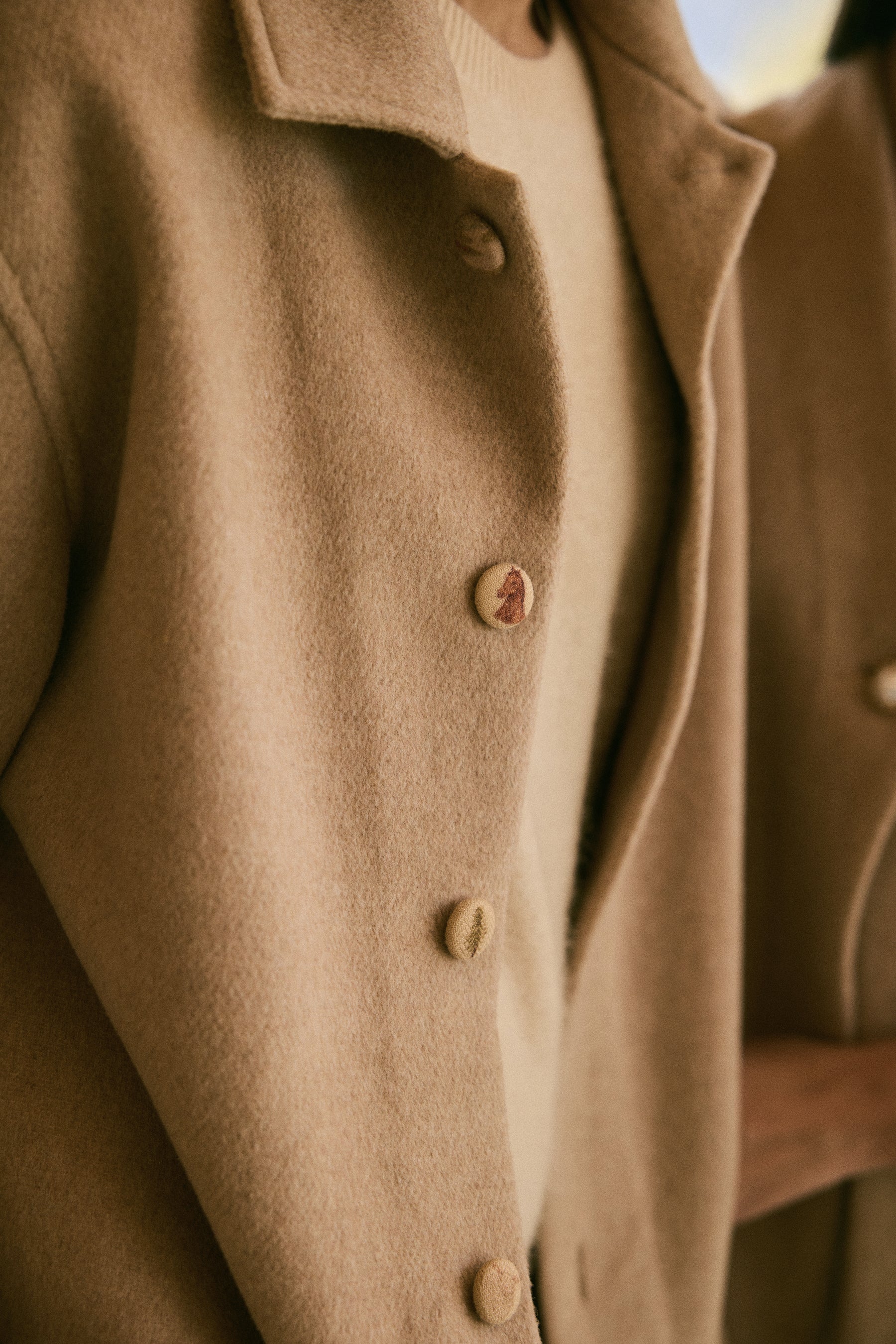 Valley Button Print Overshirt -Man (Oatmeal)