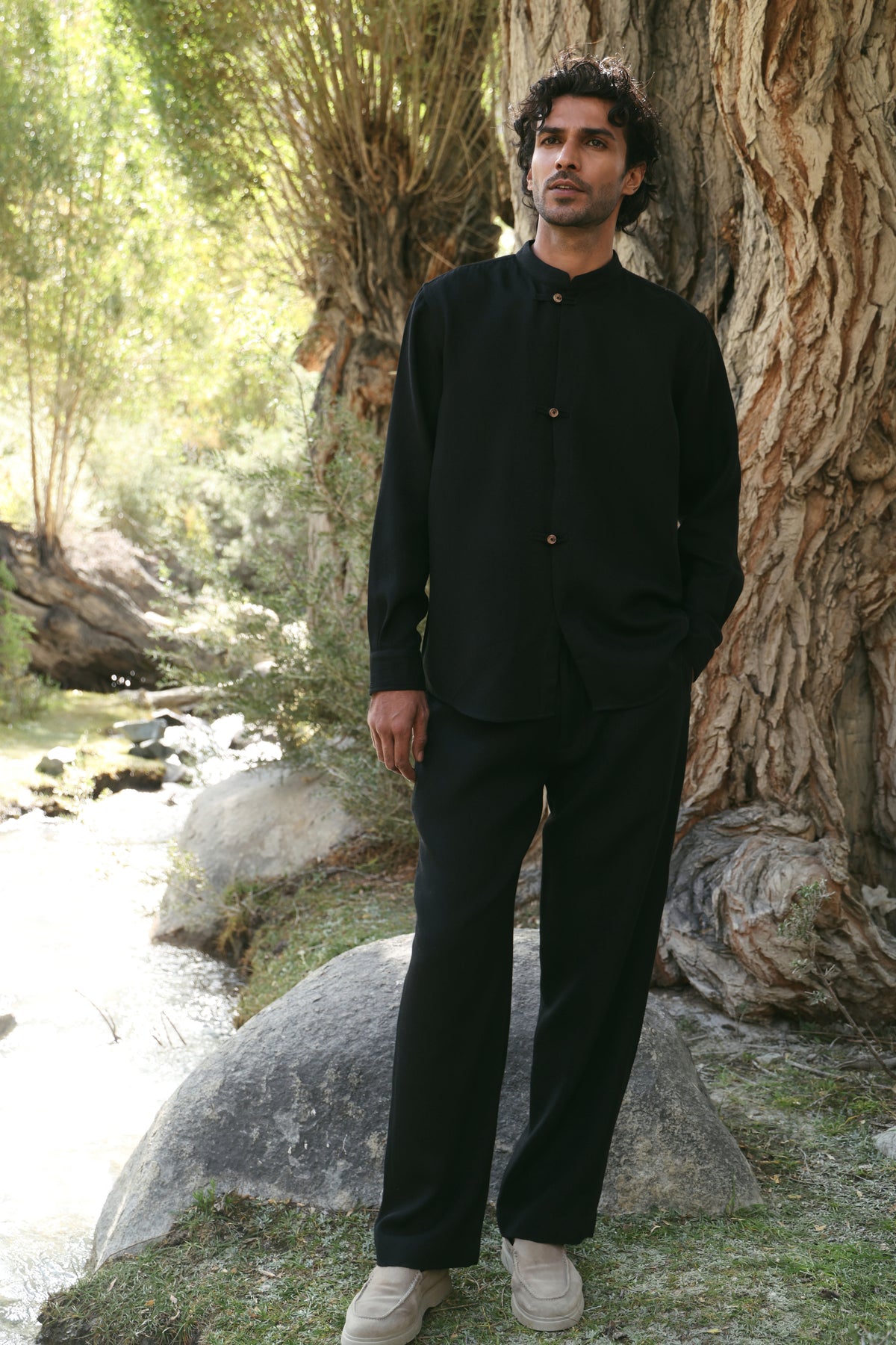 Ridge Woollen Shirt - MAN (Black)