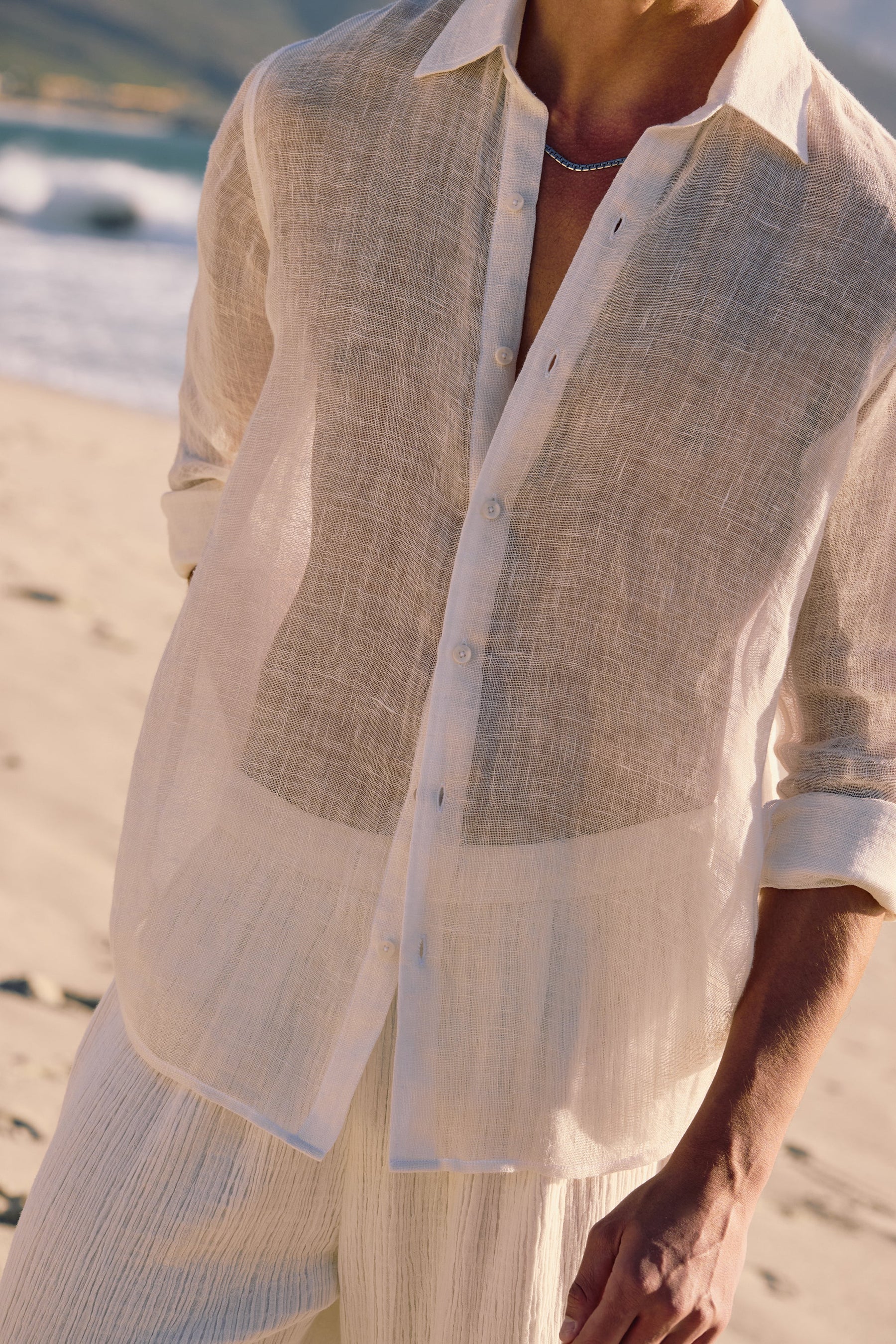Clifton Shirt - MAN (Ivory) & Kos Pants - Man (IVORY)