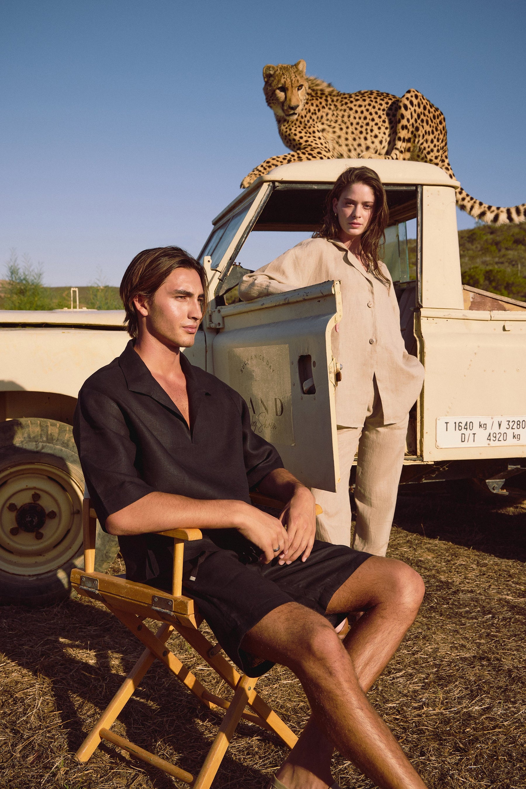 Sousse Shirt - MAN & Bali Shorts - MAN (Black)
