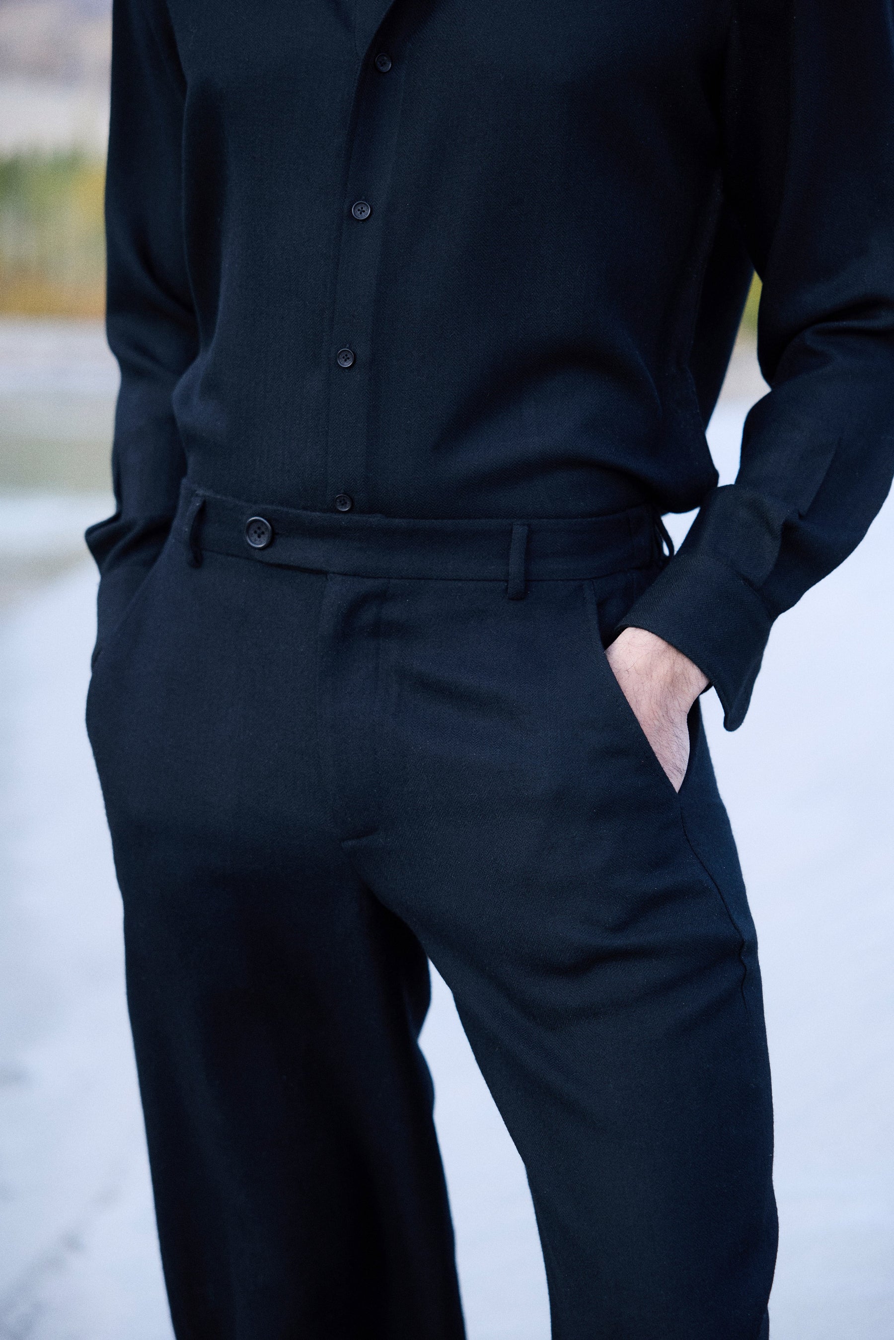 Nyoma Woollen Pants- MAN (Black)