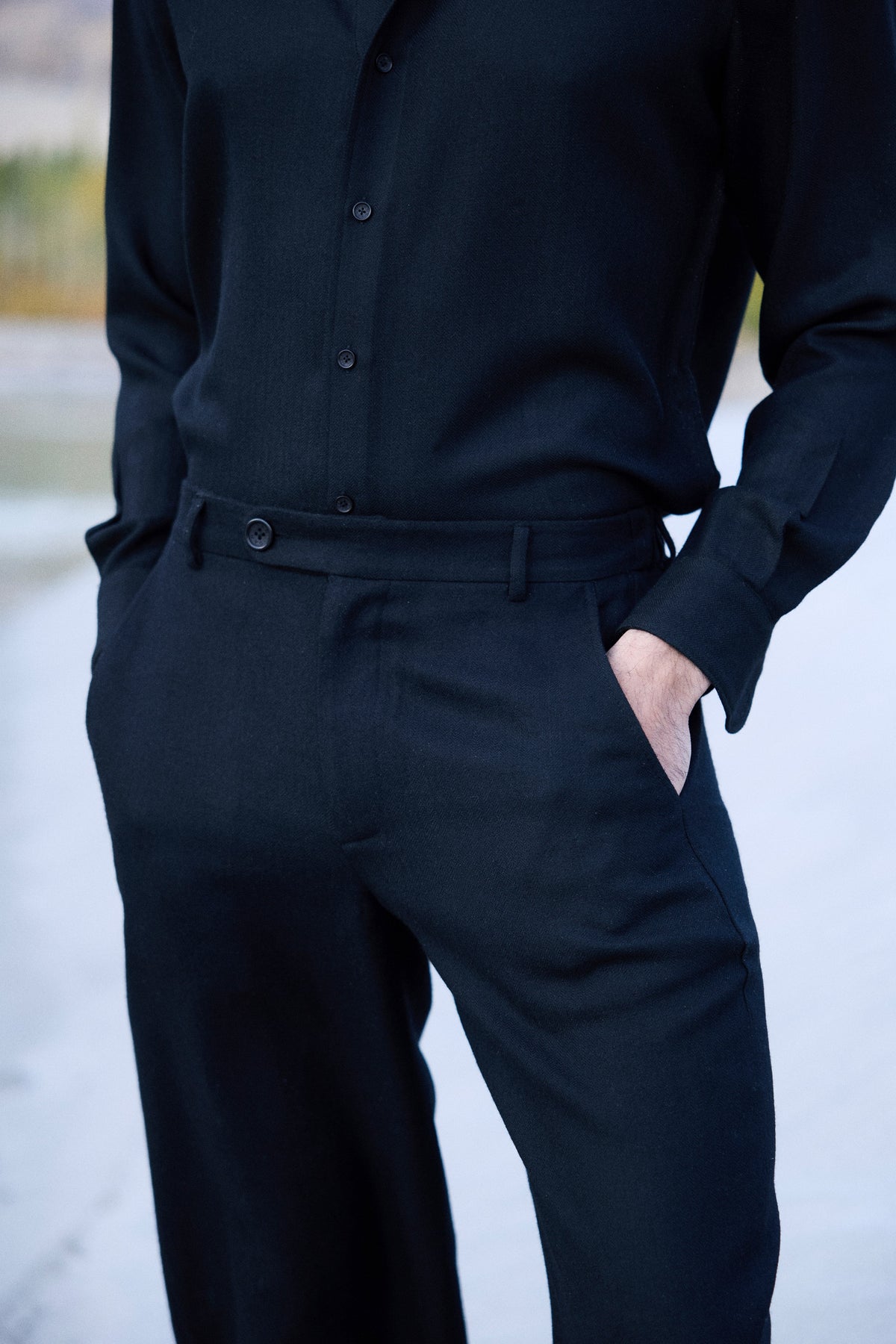 Nyoma Woollen Pants- MAN (Black)
