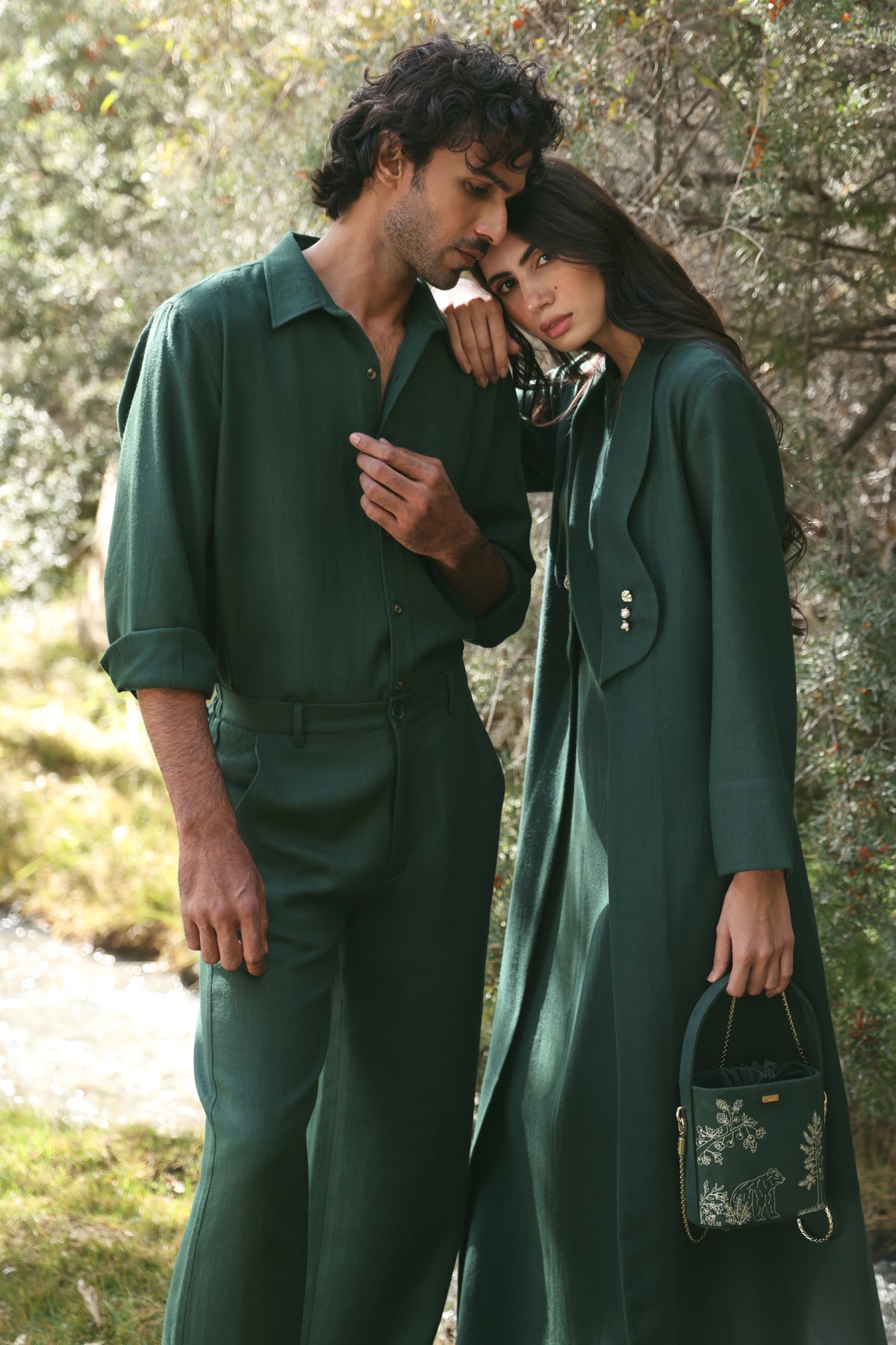 Fallow Woollen Shirt & Fallow Woollen Pants - MAN (Forest Pine)
