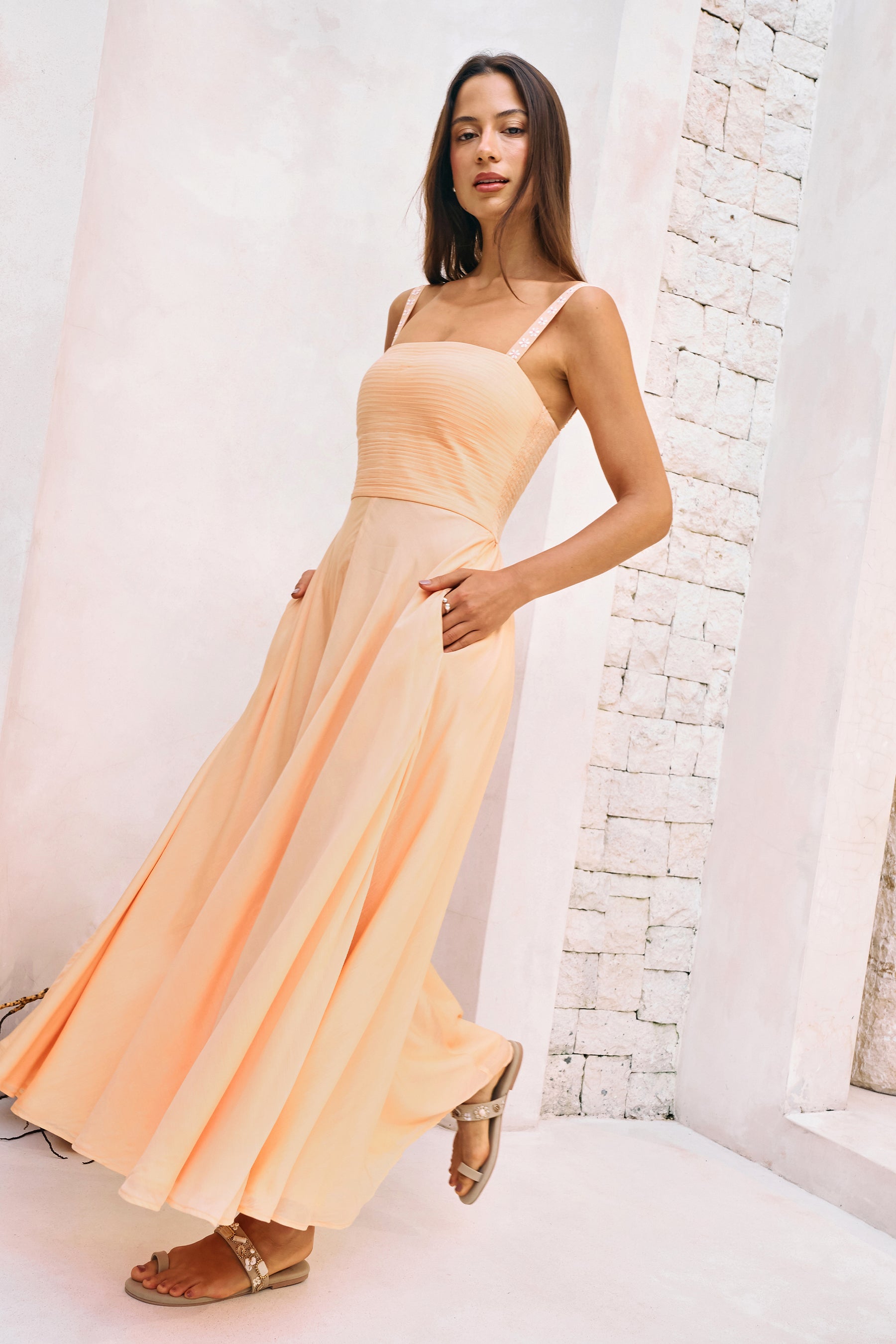 Midday Ease Dress (Melon)