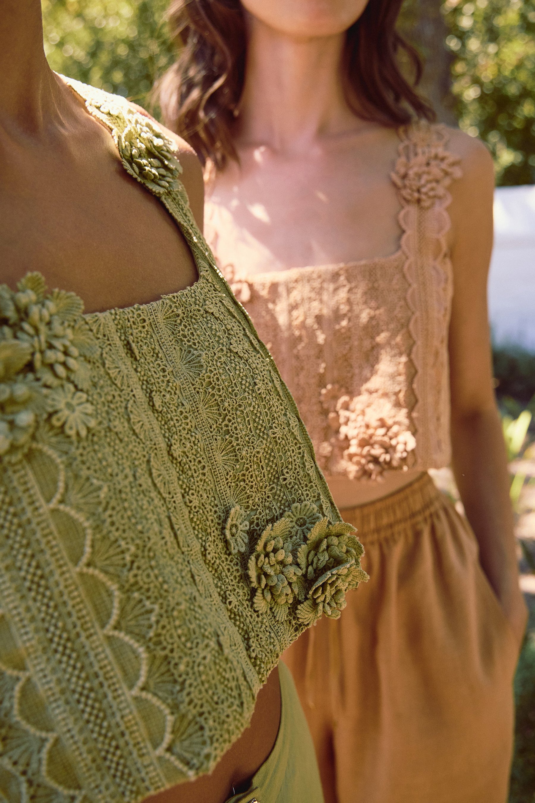 Adderley Crop Top (Pistachio)