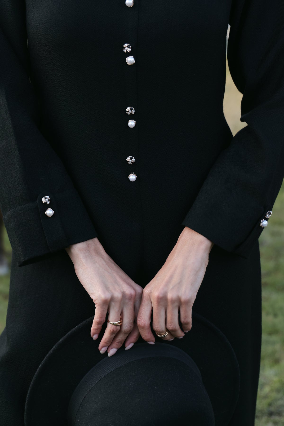 Still Night Woollen Jumpsuit (Black)
