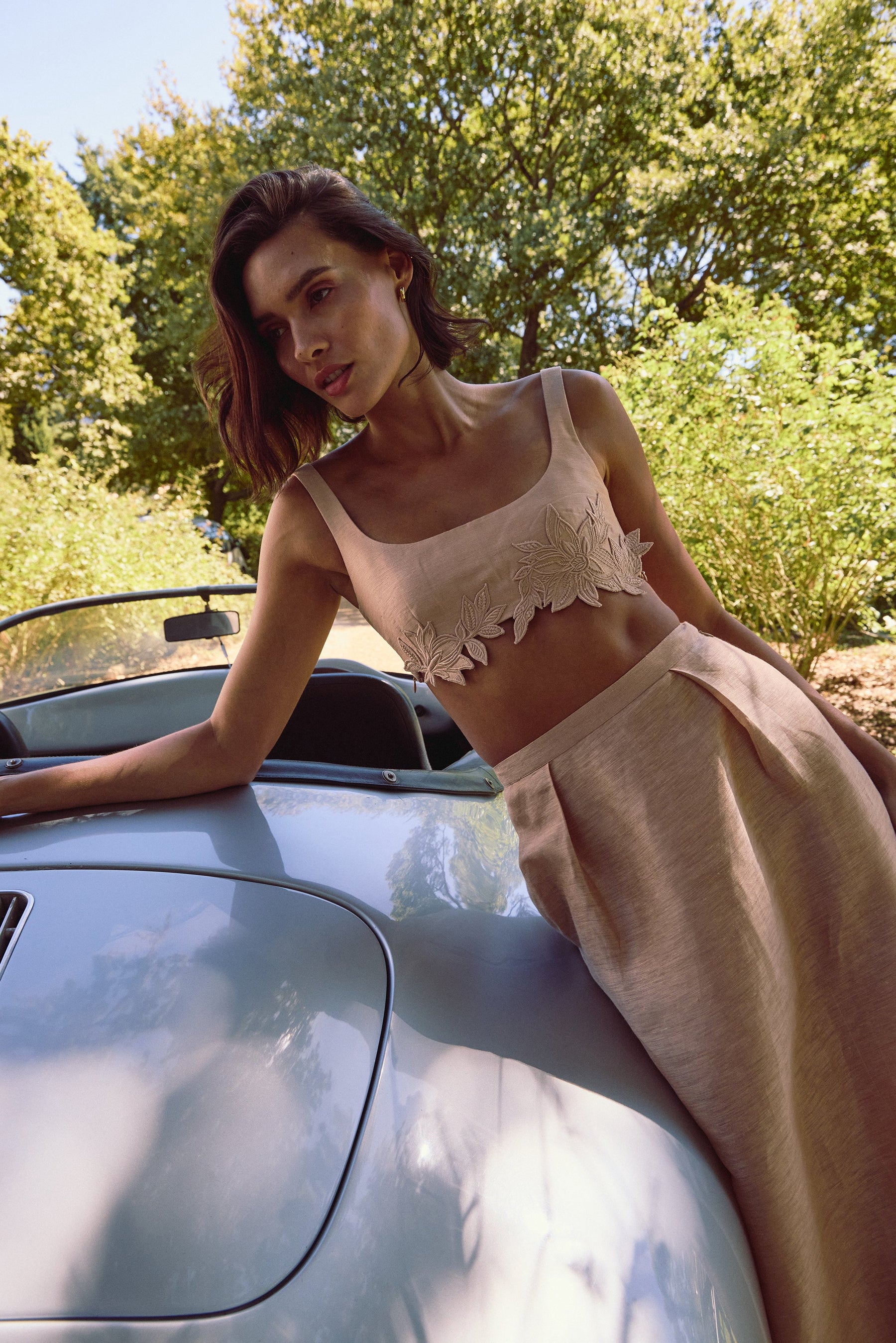 Elizabeth Bandeau Top & Elizabeth Skirt (Blush)