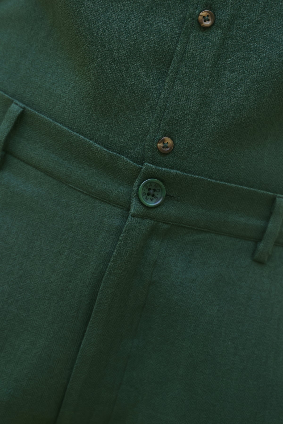 Fallow Woollen Pants- MAN (Forest Pine)