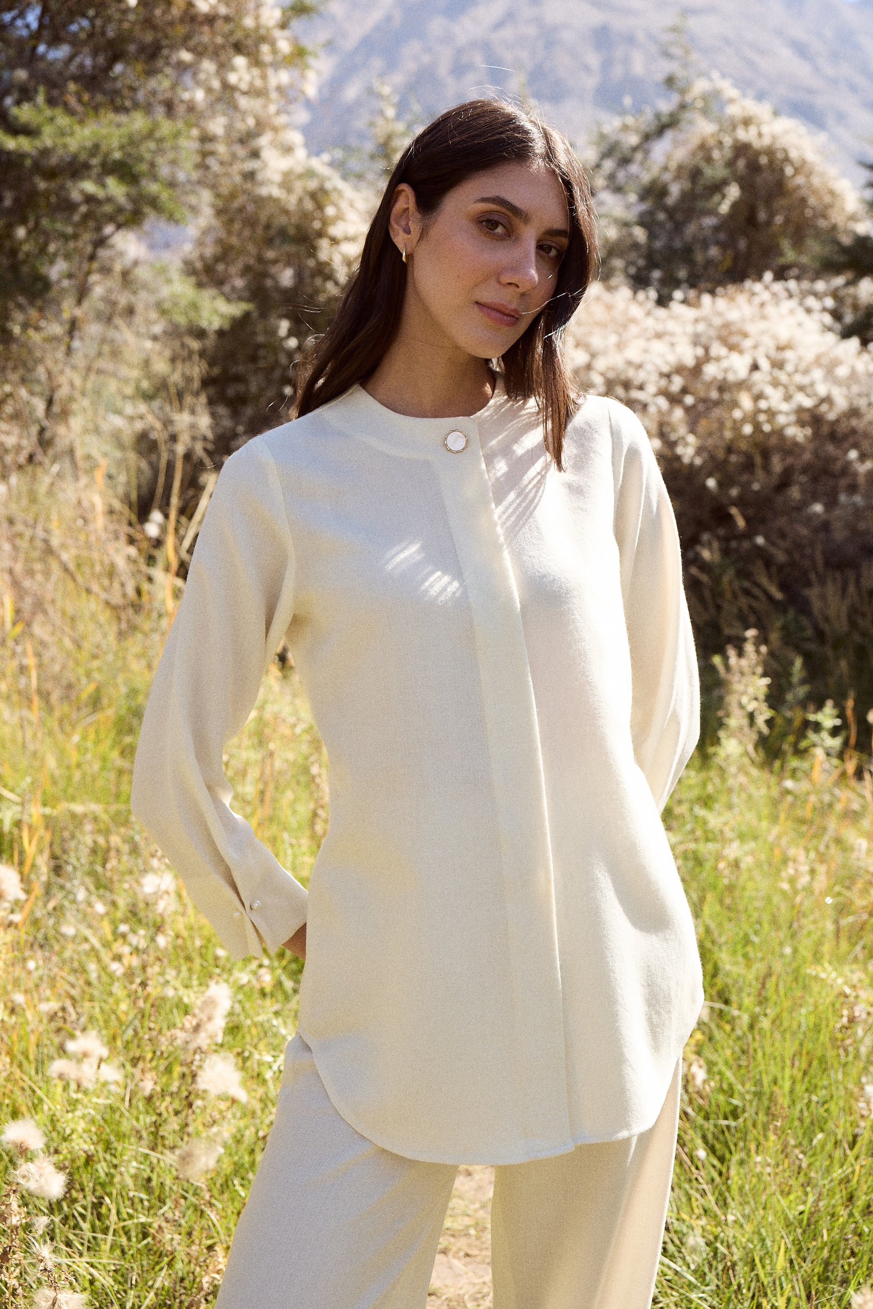 Laha Woollen Top (Ivory)