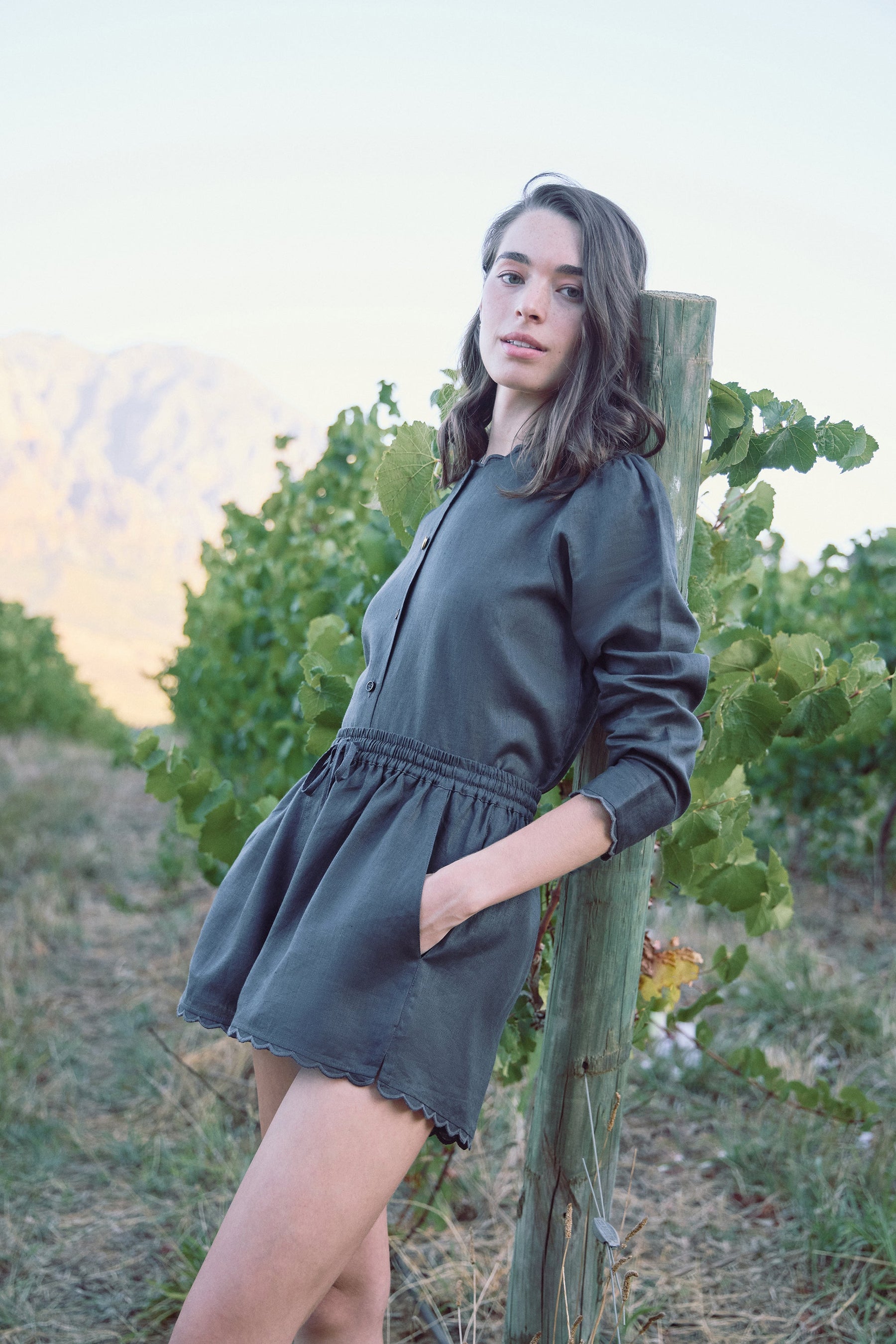SAND Outwear Shirt (Charcoal) & SAND Outwear Shorts (Charcoal)