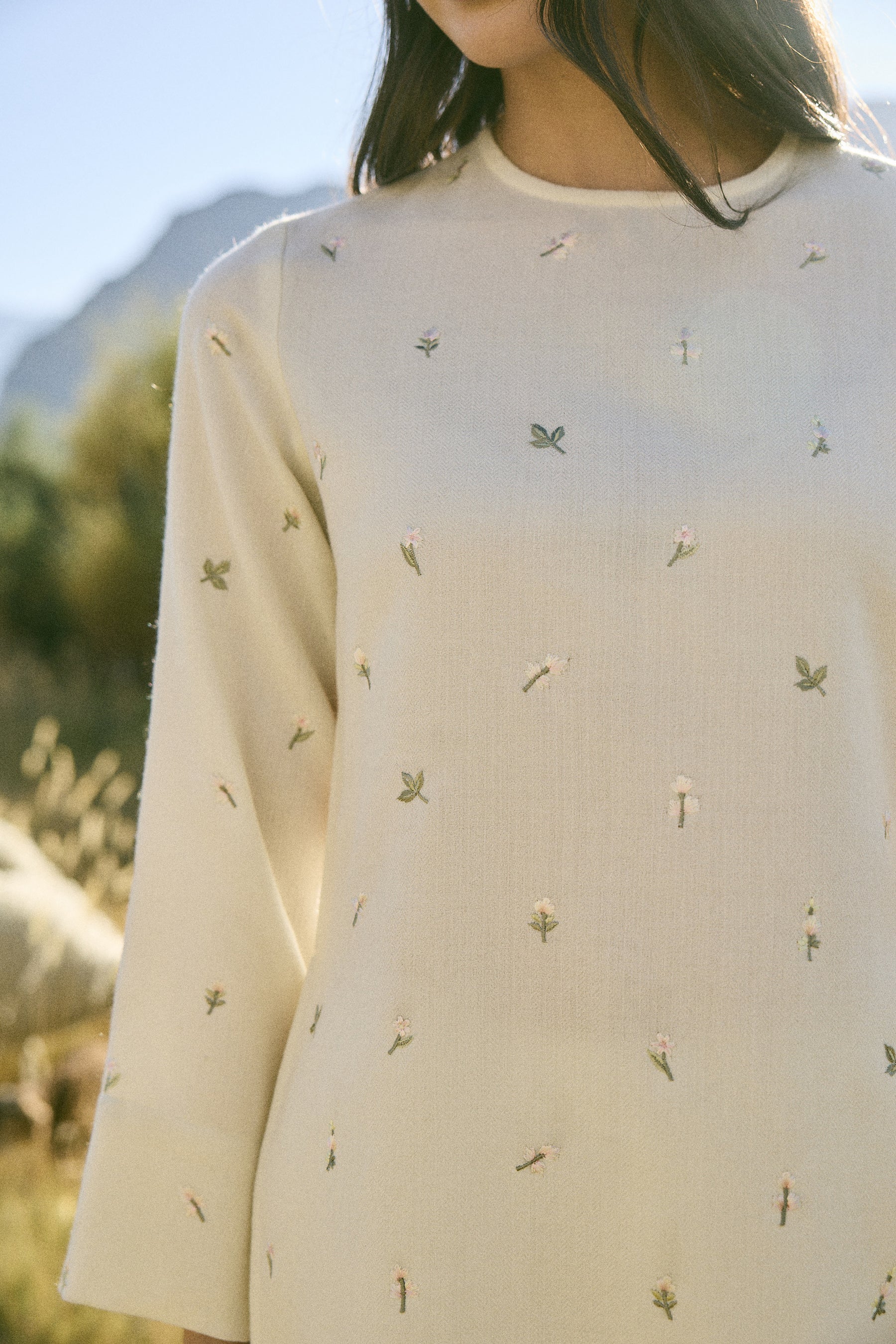 Rhodo Woollen Top (Ivory)