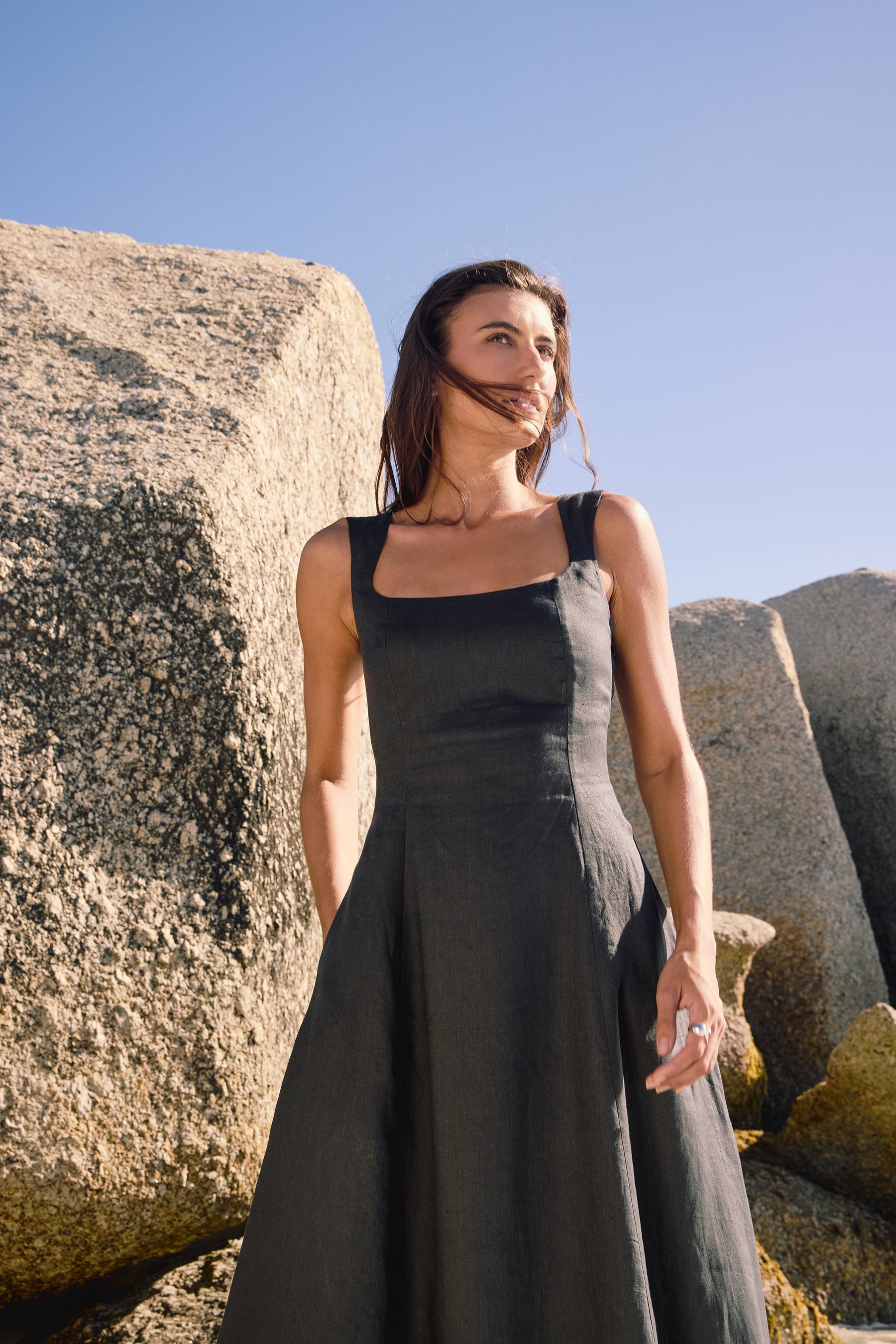 Clarens Dress (Charcoal)
