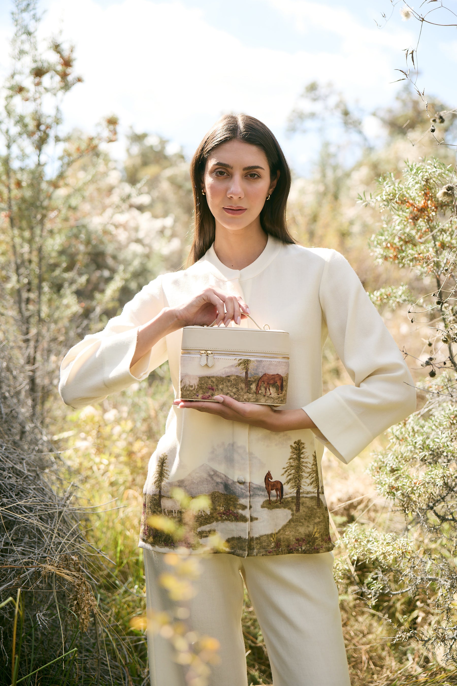 Valley Print- Ivory (Handbag)