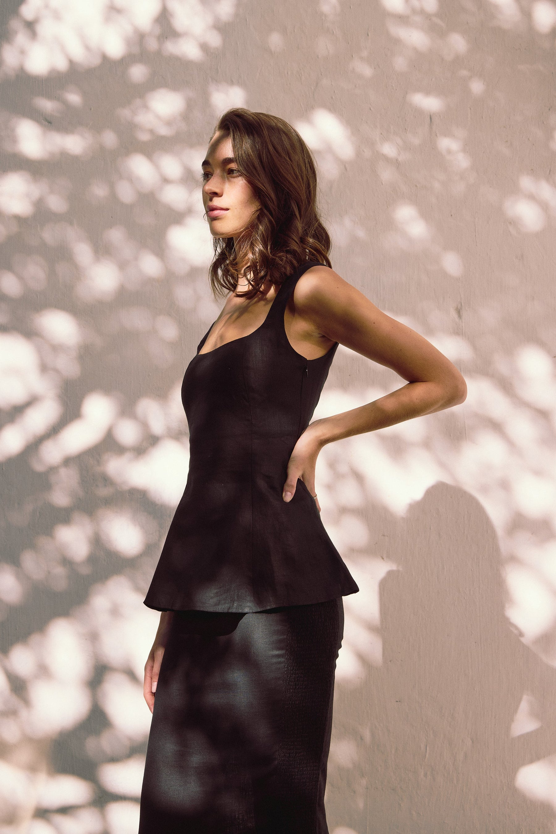 Clarens Top & Corsica Skirt (Black)