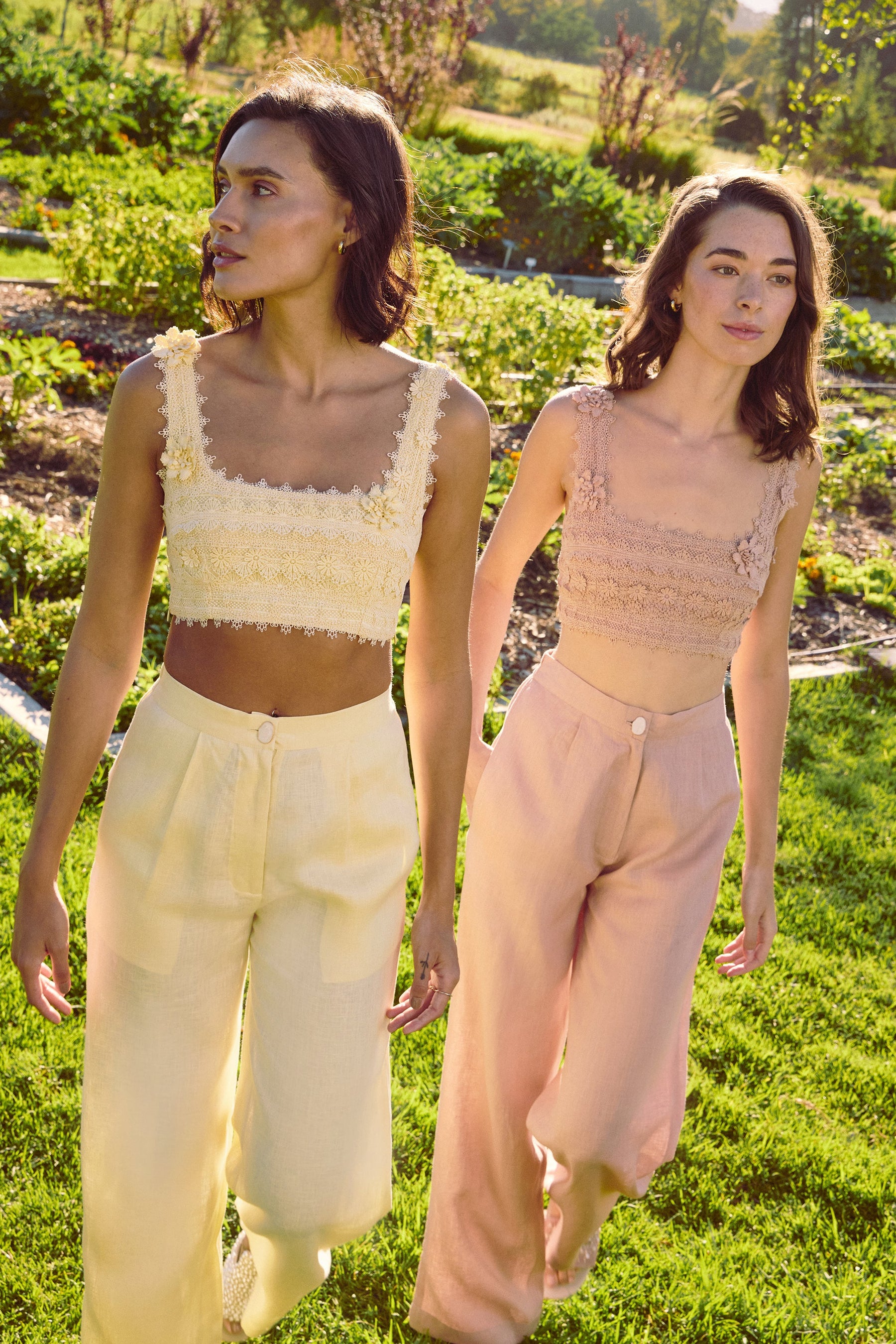 Adderley Bandeau Top & Springbok Pants (Rose)
