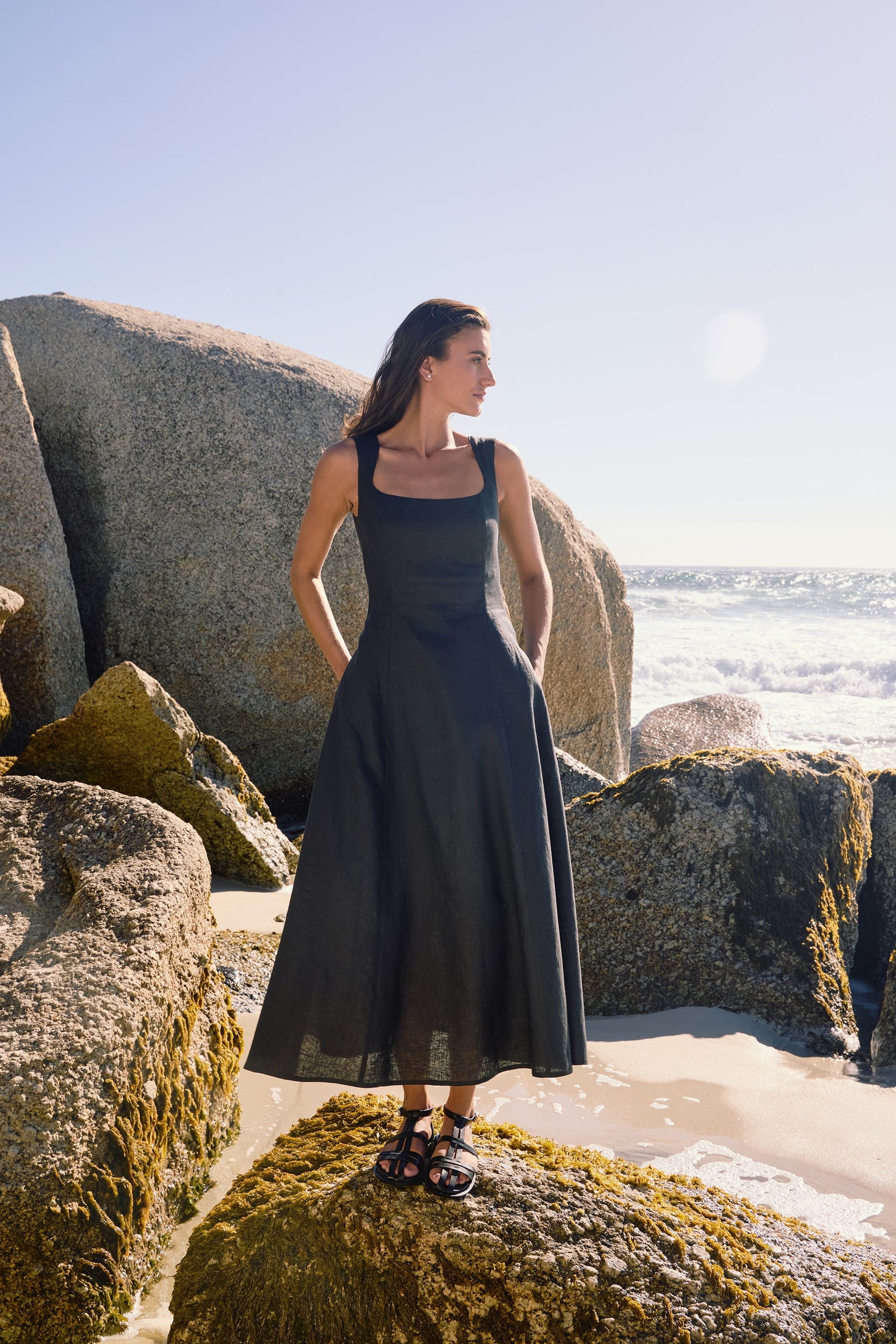 Clarens Dress (Charcoal)