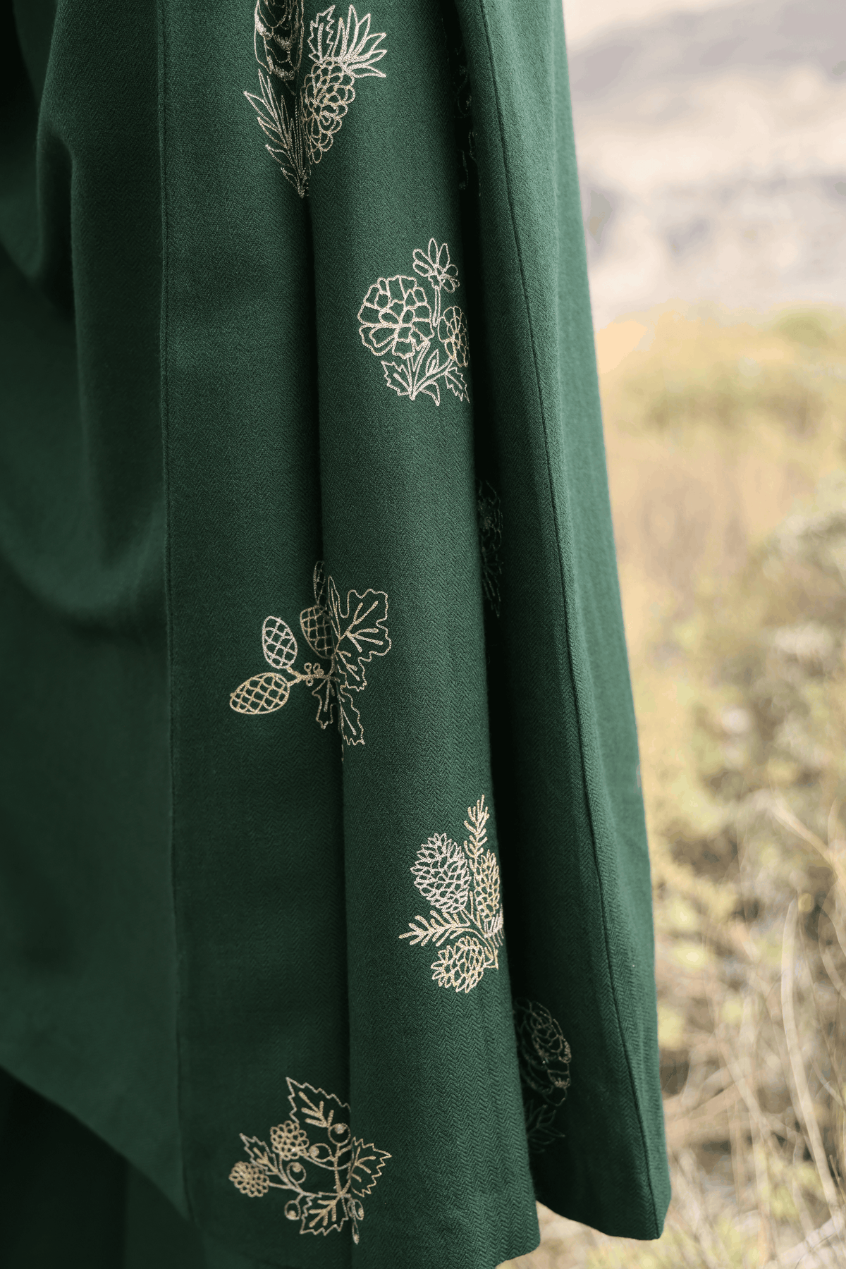 First Frost Woollen Top Dress (Forest Pine)
