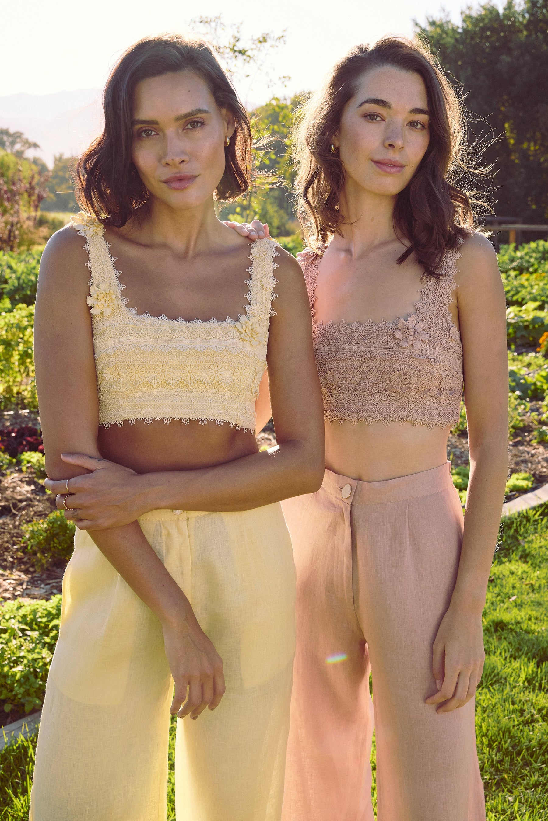 Adderley Bandeau Top (Rose)