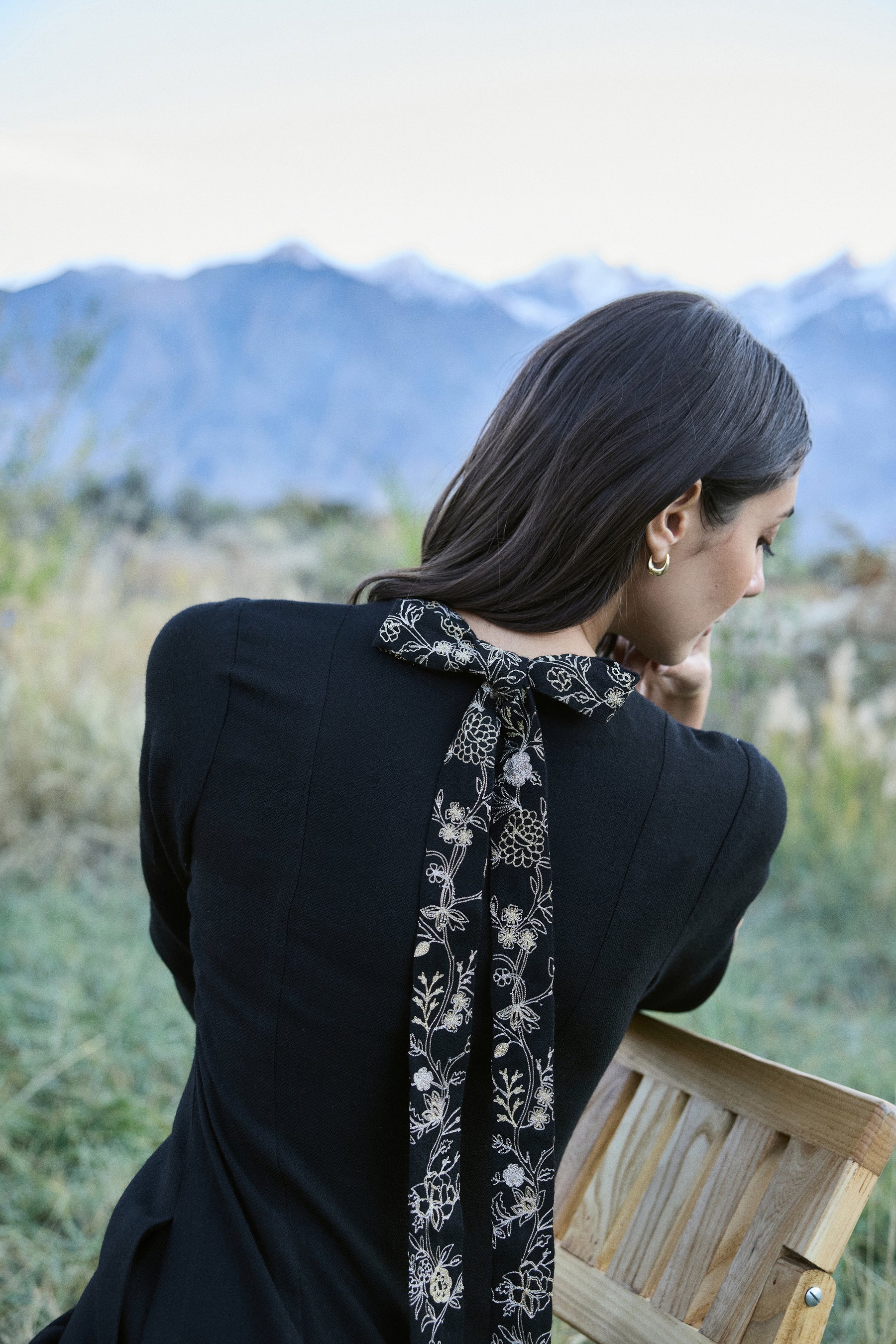 Juniper Woollen Dress (Black)