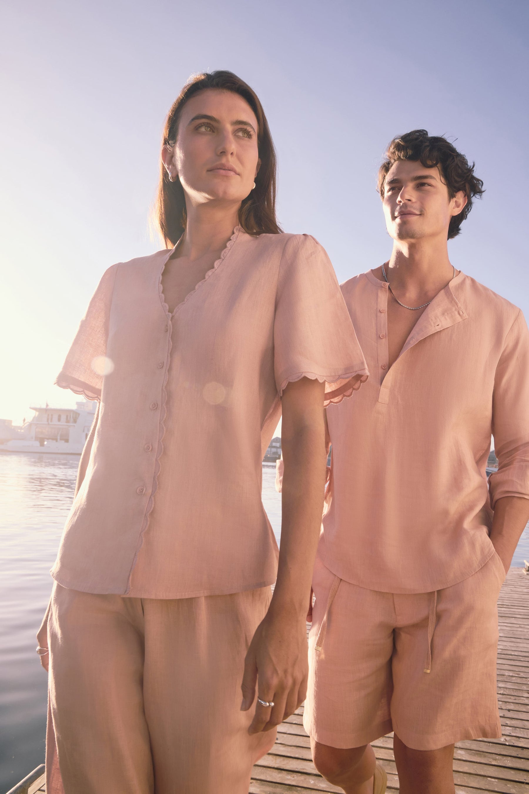 Amalfi Shirt - MAN (Rose) & Bali Shorts - MAN (Rose)