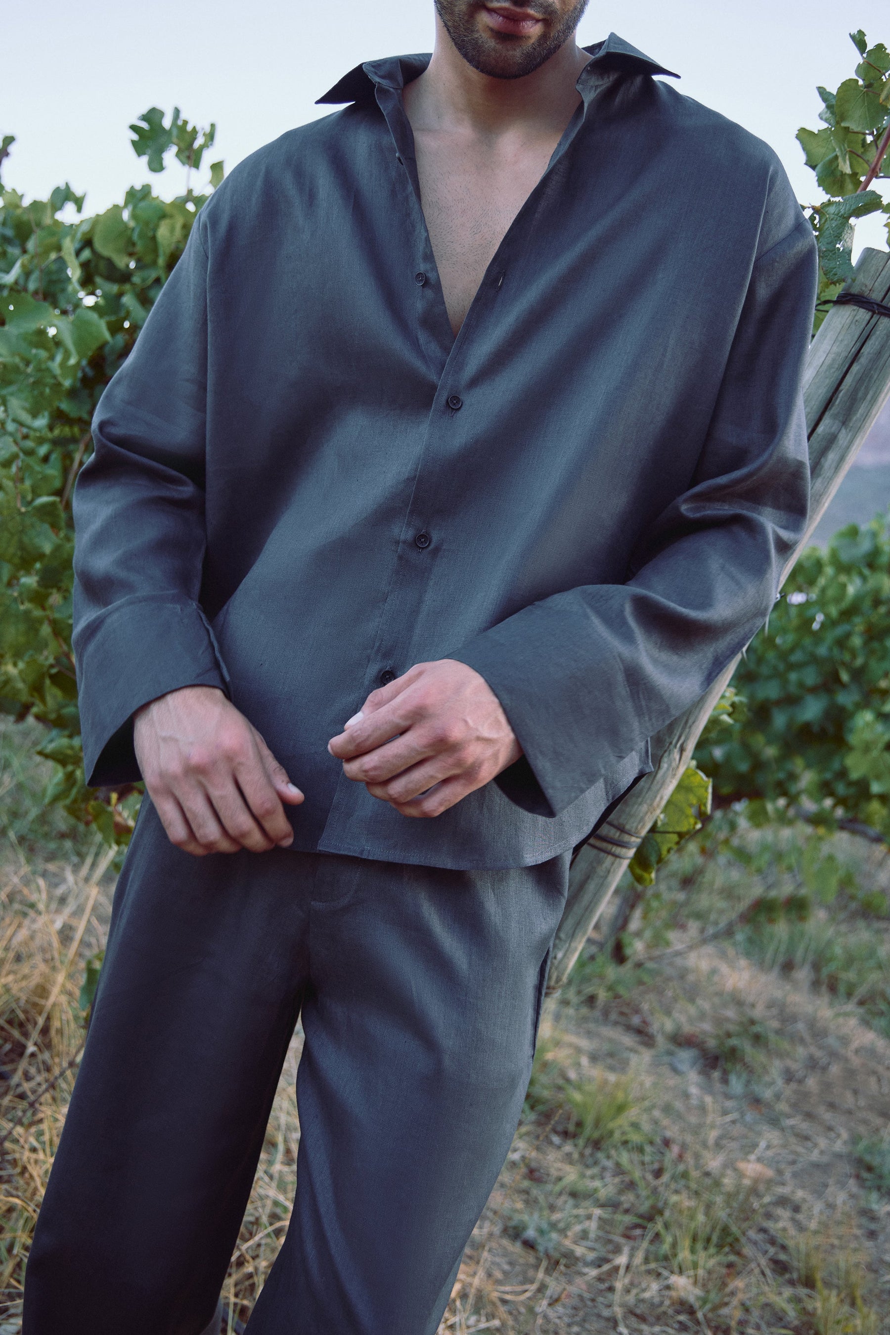 SAND Outwear Shirt - MAN & SAND Outwear Pants - MAN (Charcoal)