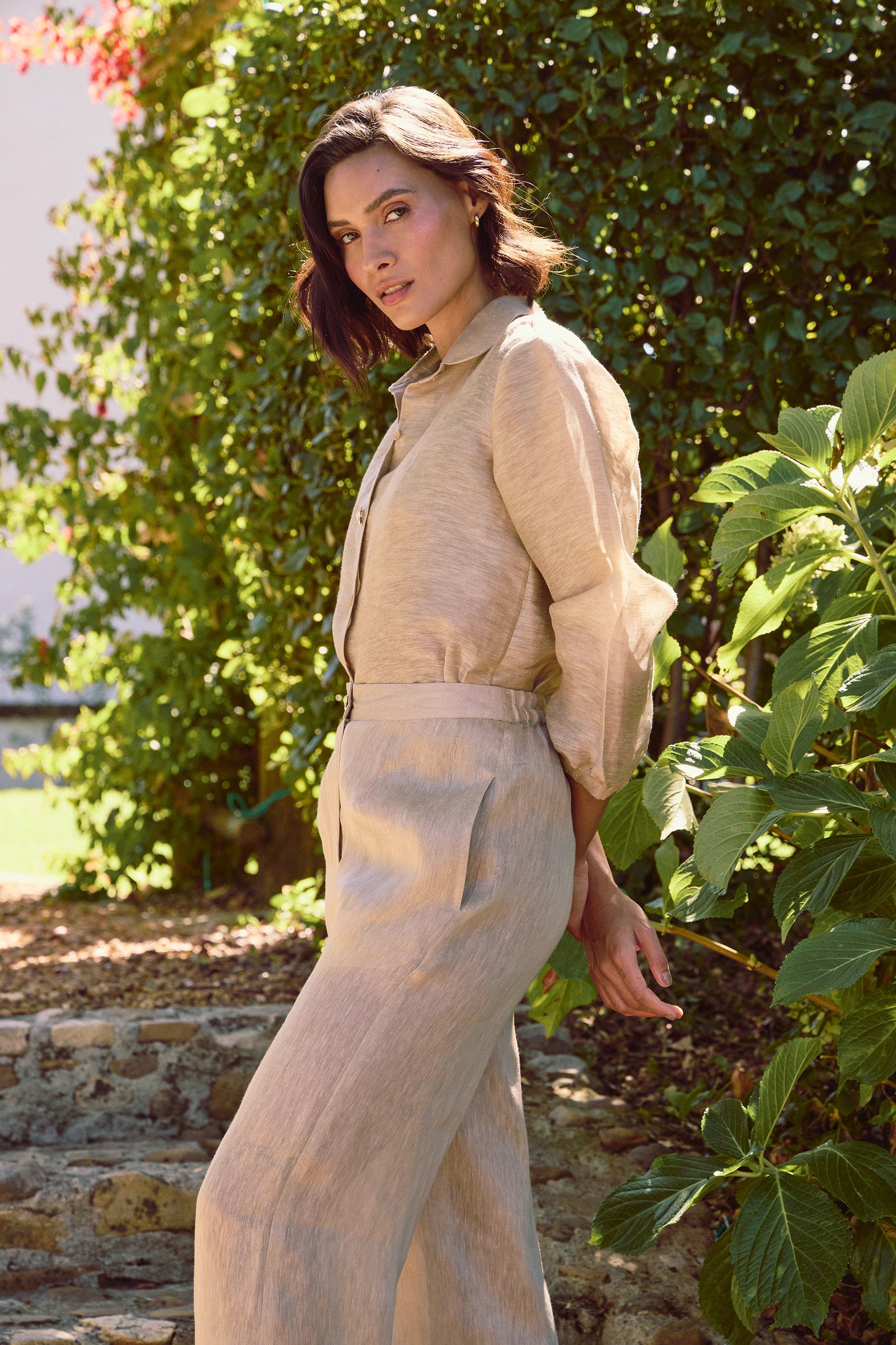 Sousse Shirt & Sousse Pants (Almond)