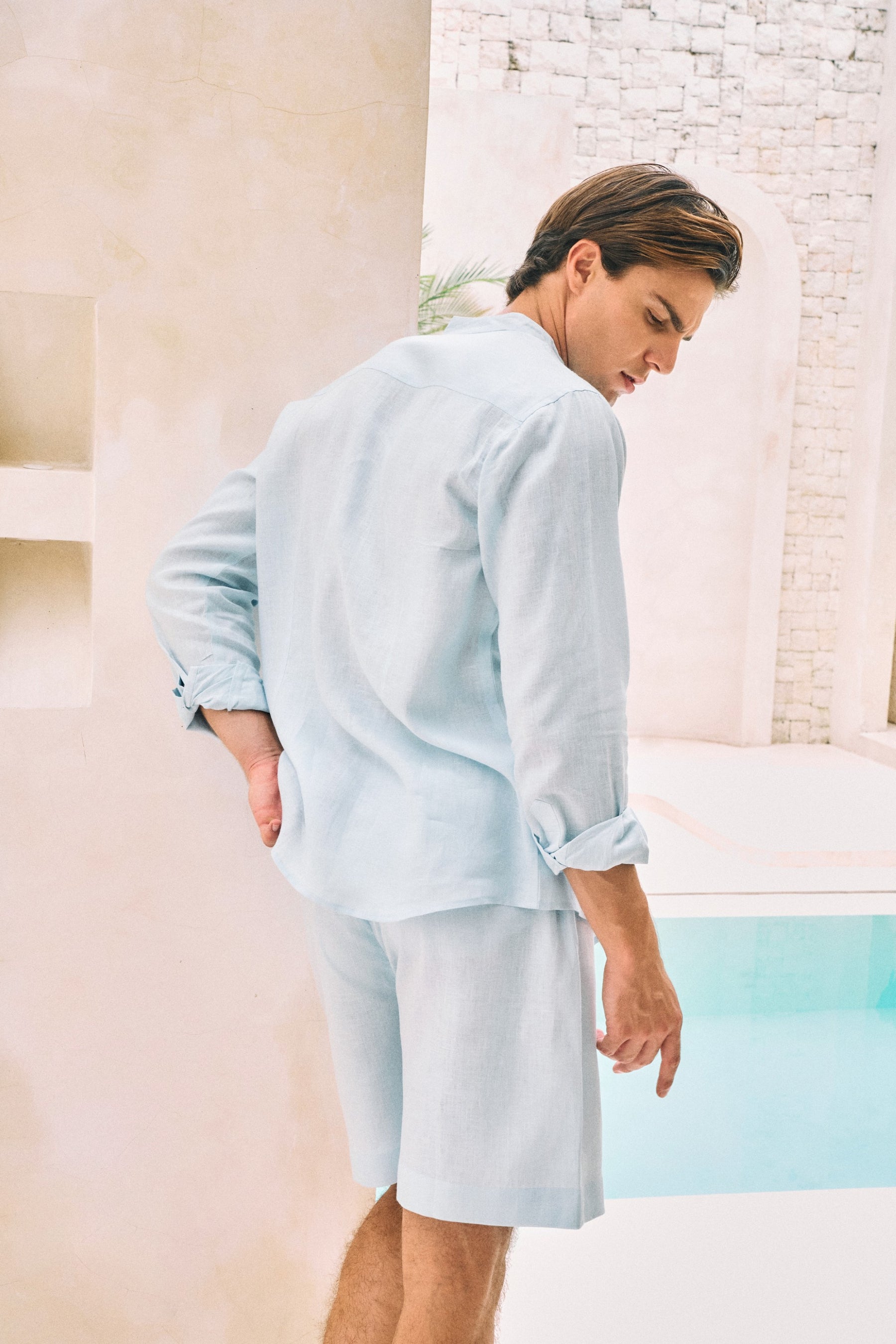 Rome Shirt & At Ease Shorts - Man (Spring Blue)