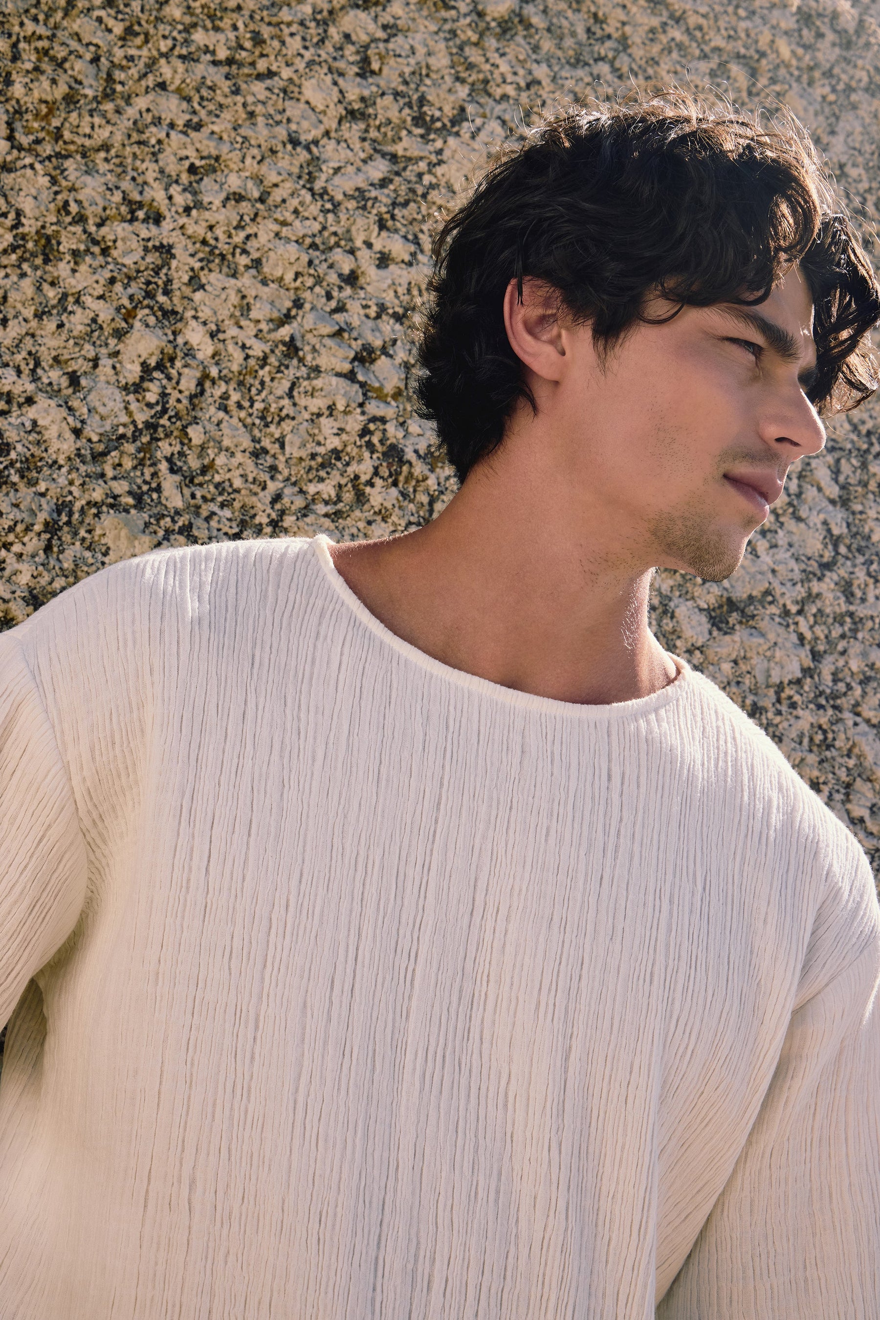 Sandton Shirt - MAN (Ivory) & Amalfi Shorts-Man (Ivory)