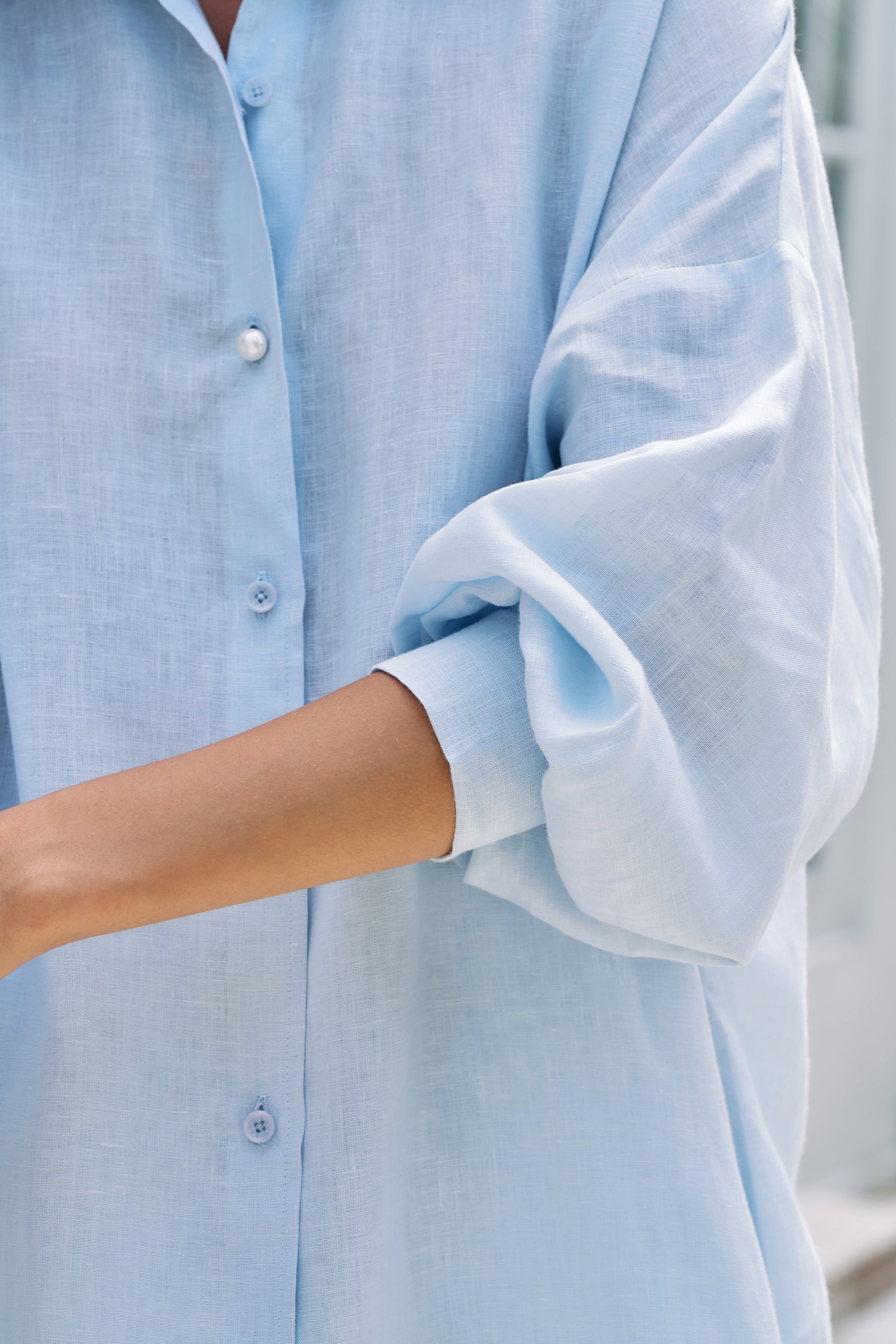 Breezy Day Shirt & Easy Living Pants (Spring Blue)