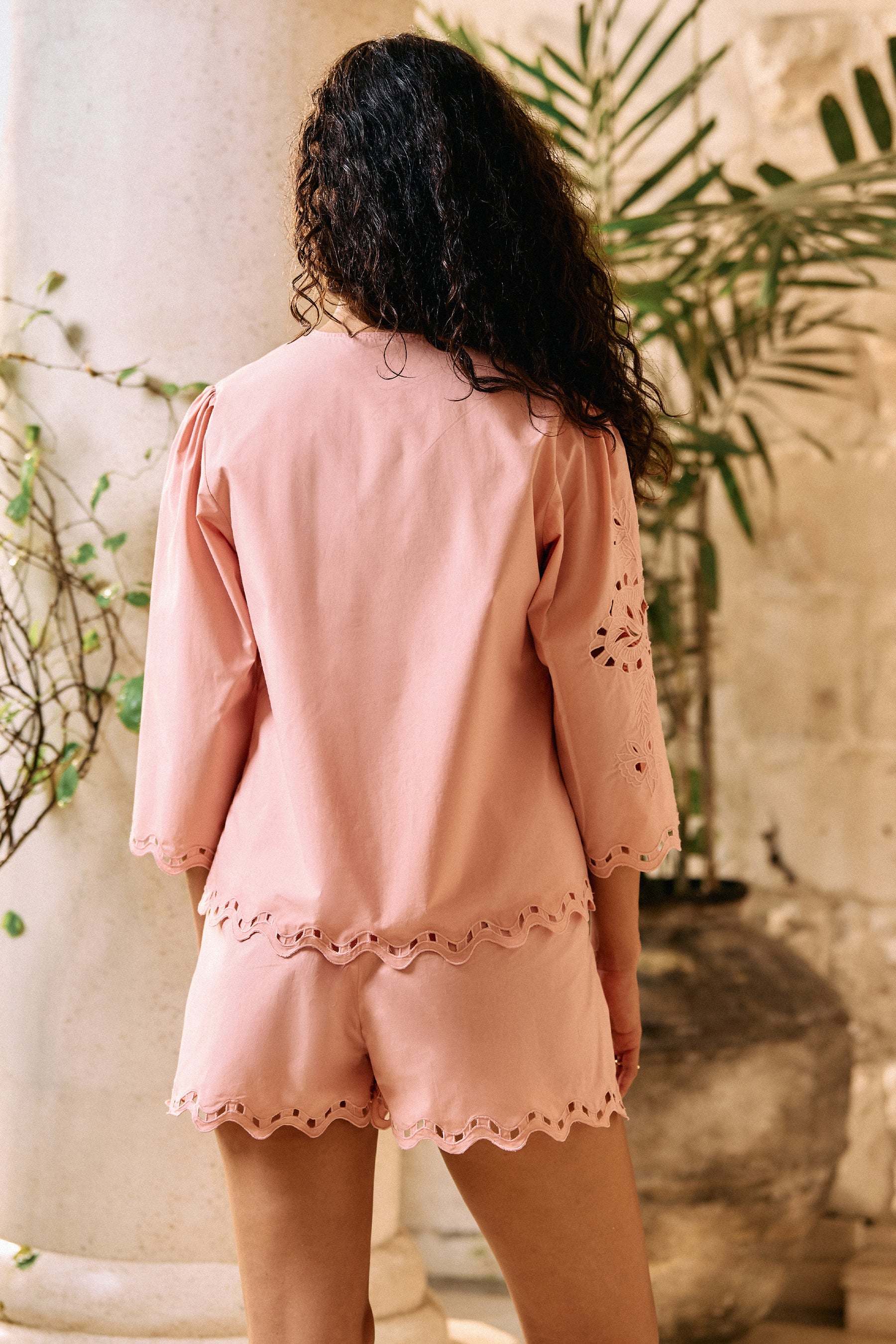 Happy Within Shorts (Dusty Pink)
